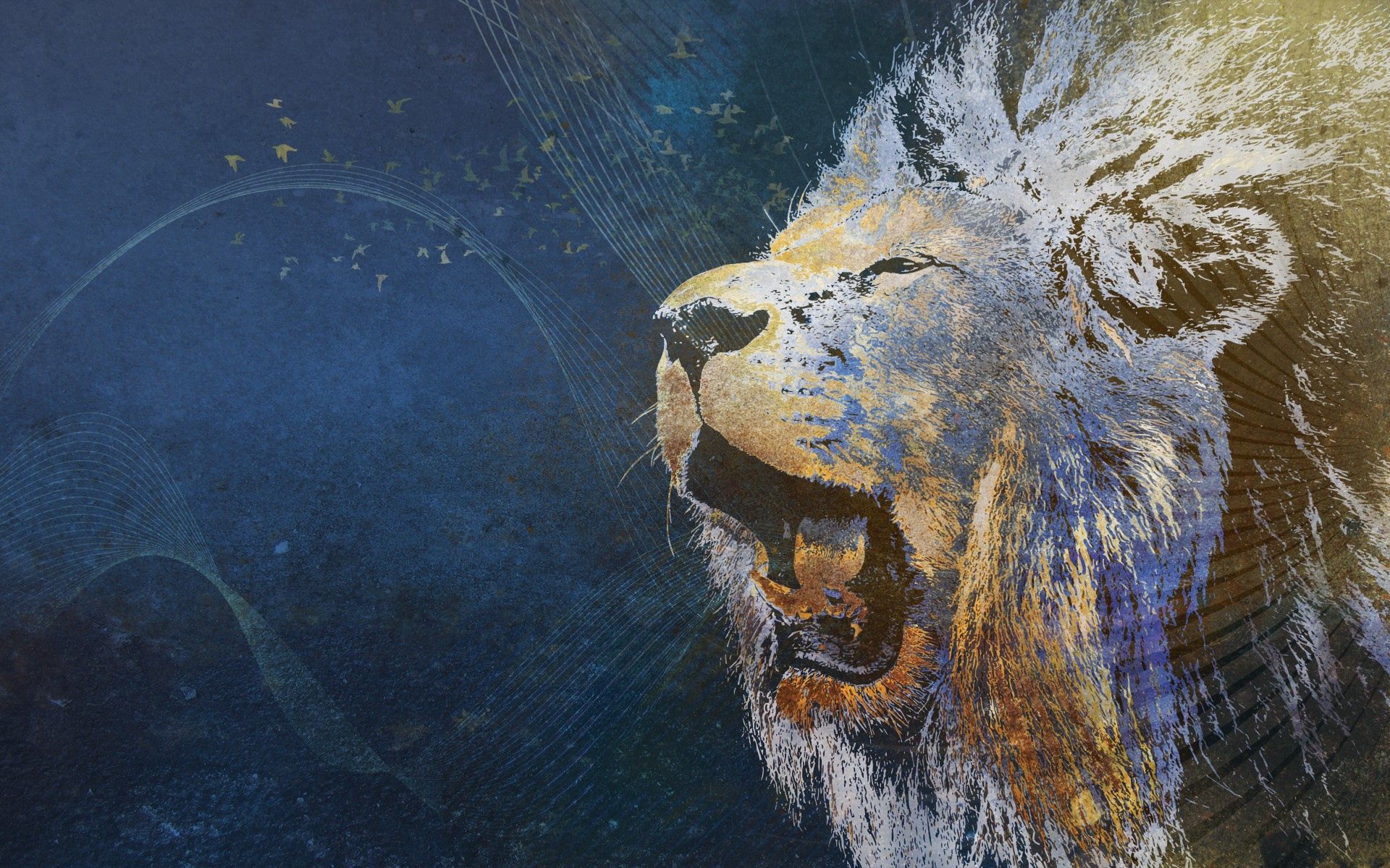 Free download wallpaper Grin, Image, Background, Picture, Lion, Abstract, Drawing on your PC desktop