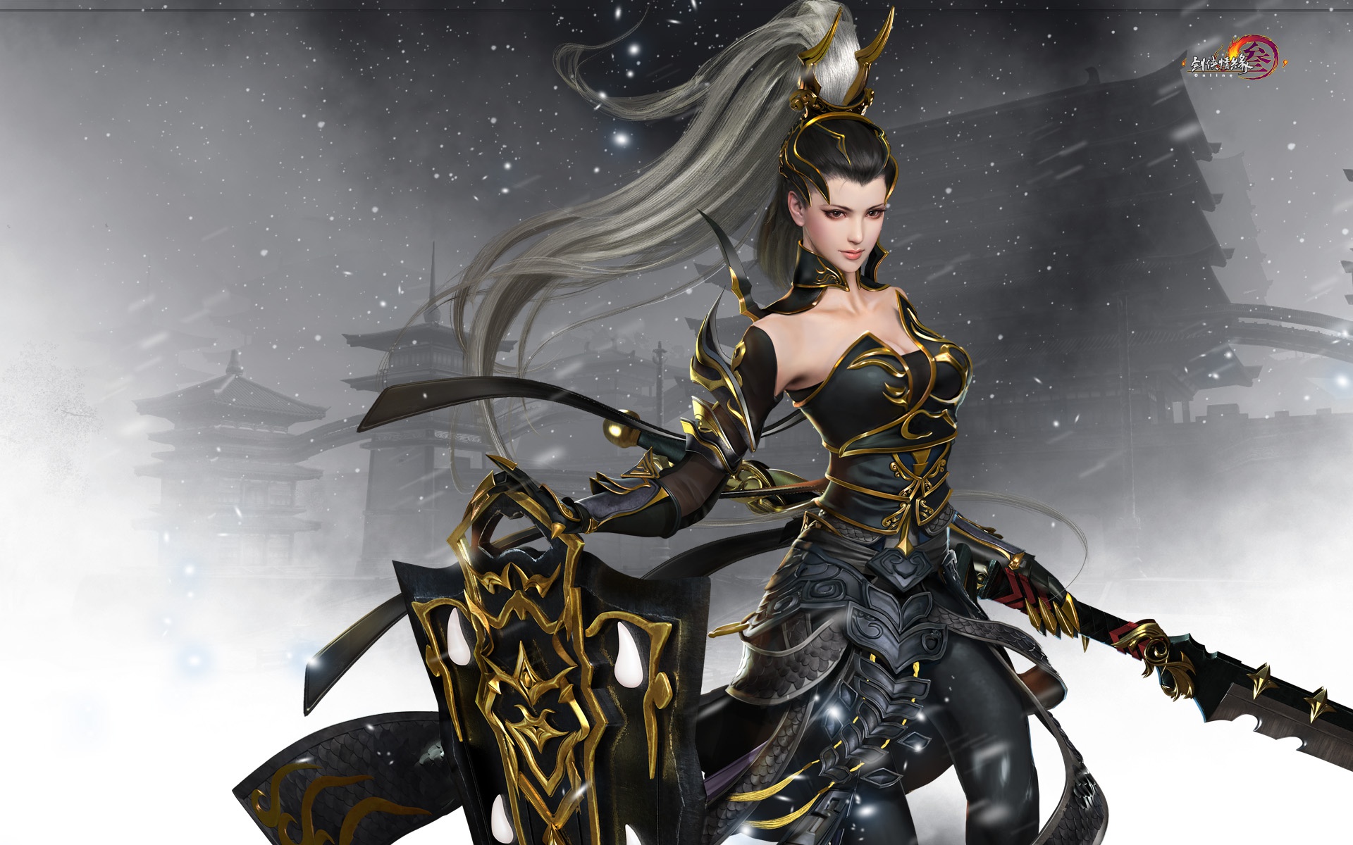 Free download wallpaper Fantasy, Weapon, Oriental, Women Warrior, Woman Warrior on your PC desktop