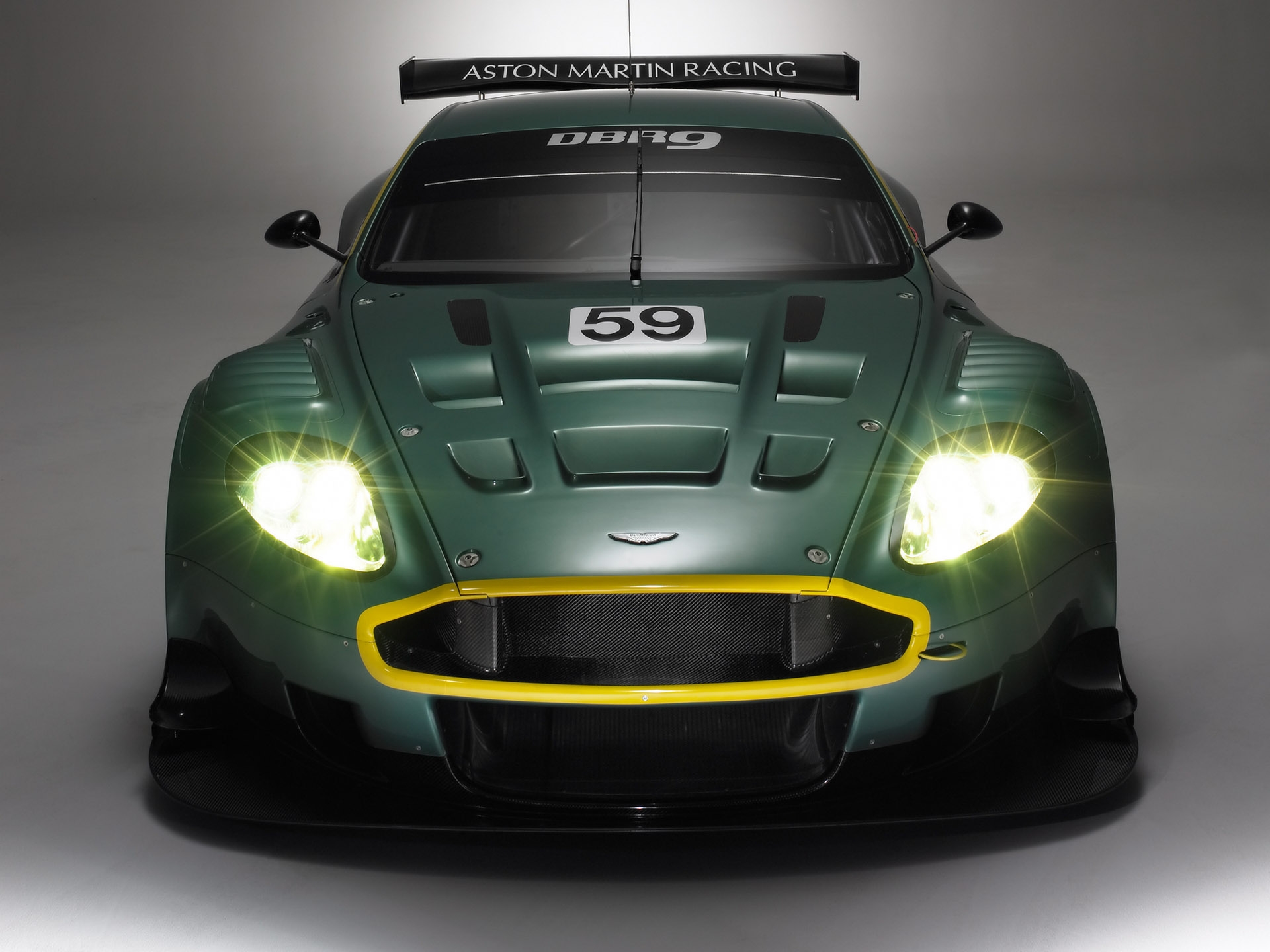sports, auto, aston martin, cars, green, front view, style, 2005, racing car, dbr9
