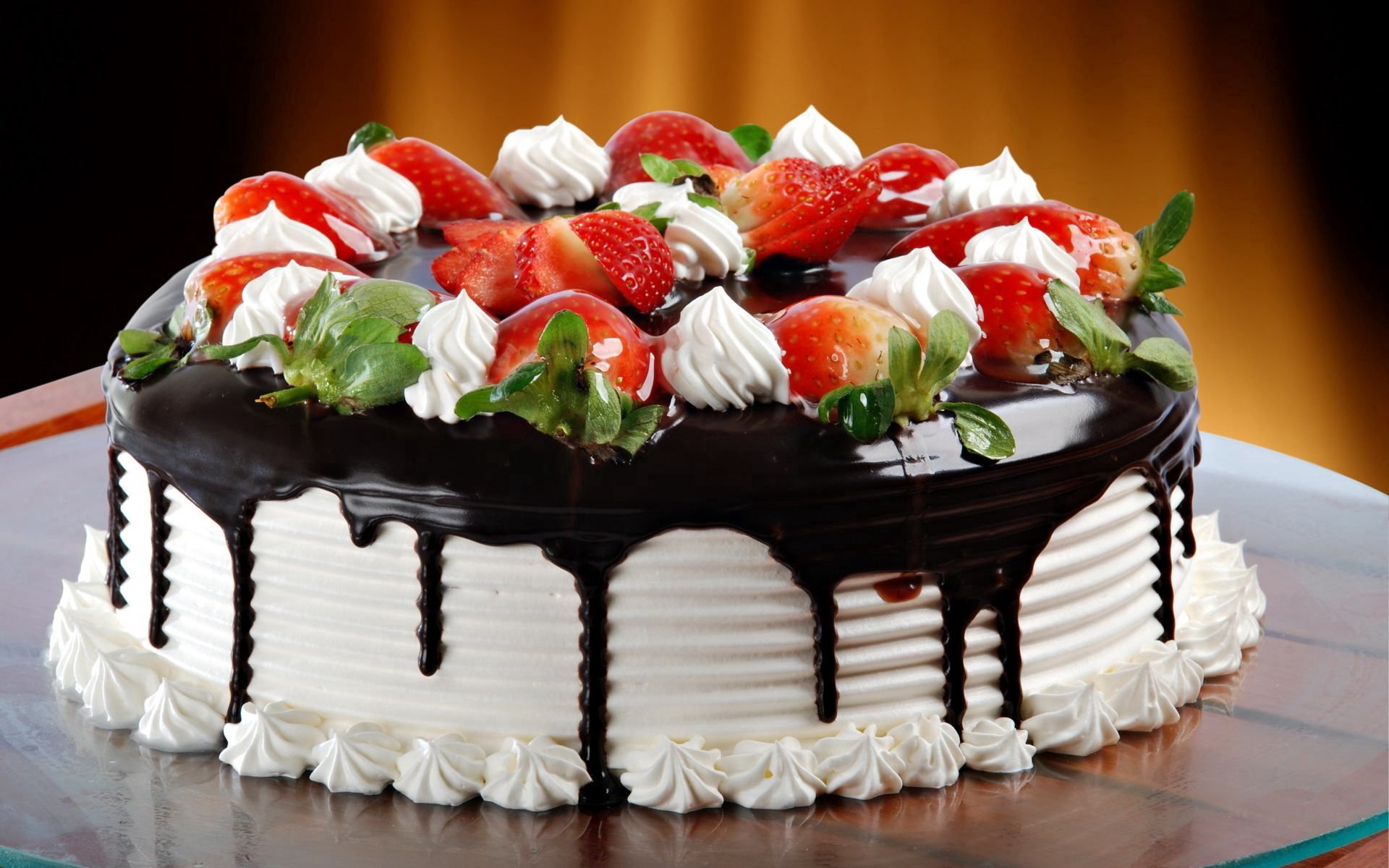 cake, cream, food, chocolate, desert, glaze HD wallpaper