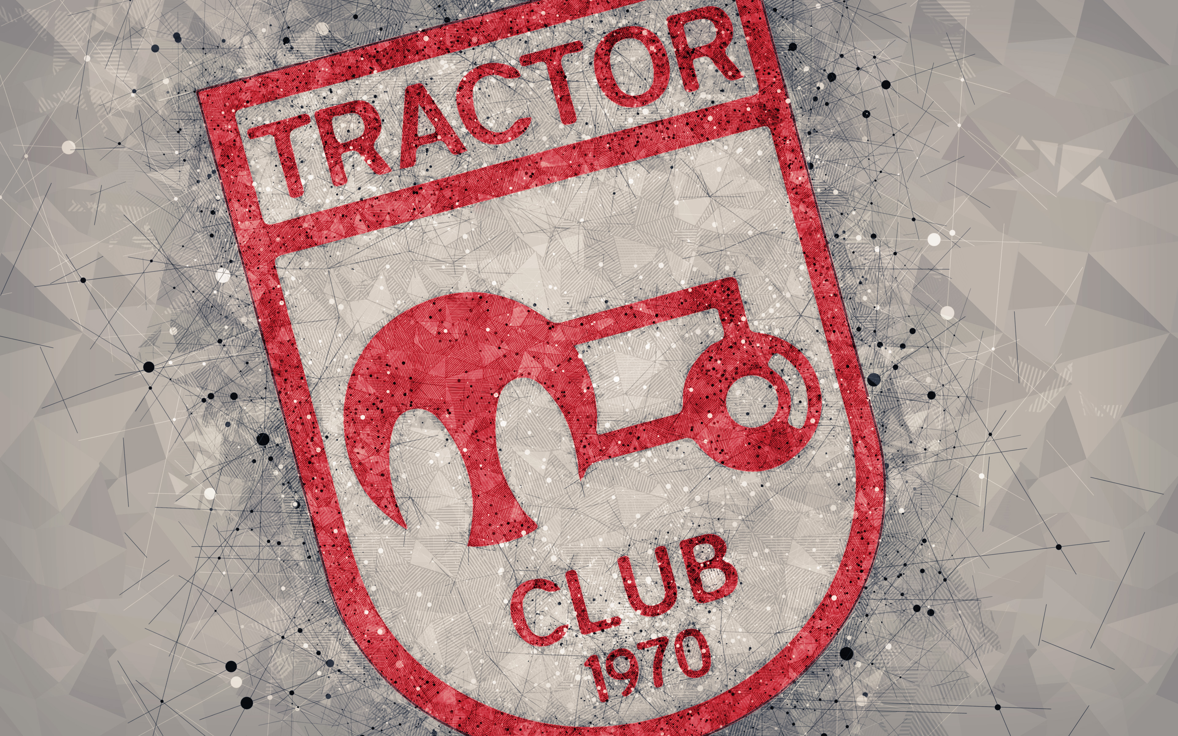 Handy-Wallpaper Sport, Fußball, Logo, Emblem, Traktor Sazi F C kostenlos herunterladen.