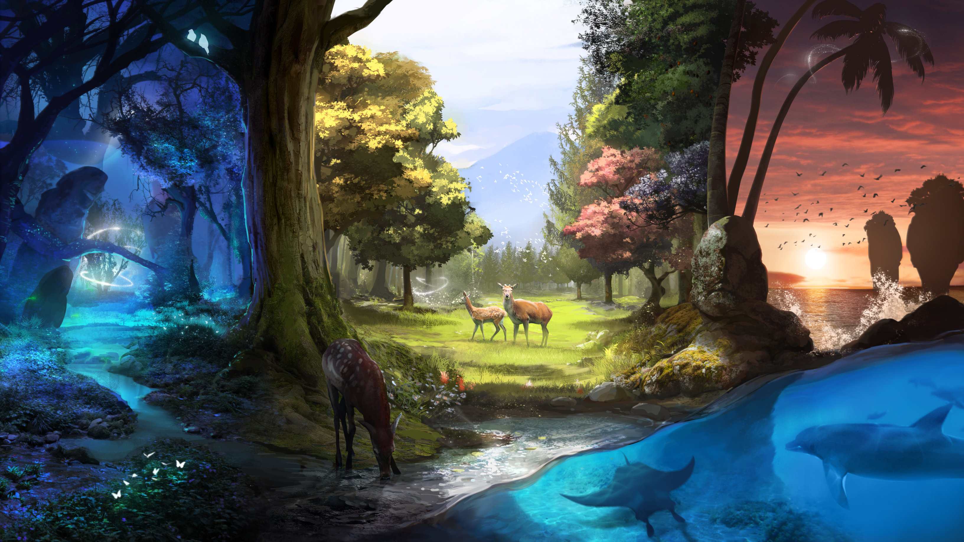 Download mobile wallpaper Fantasy, Animal, Deer, Fantasy Animals for free.