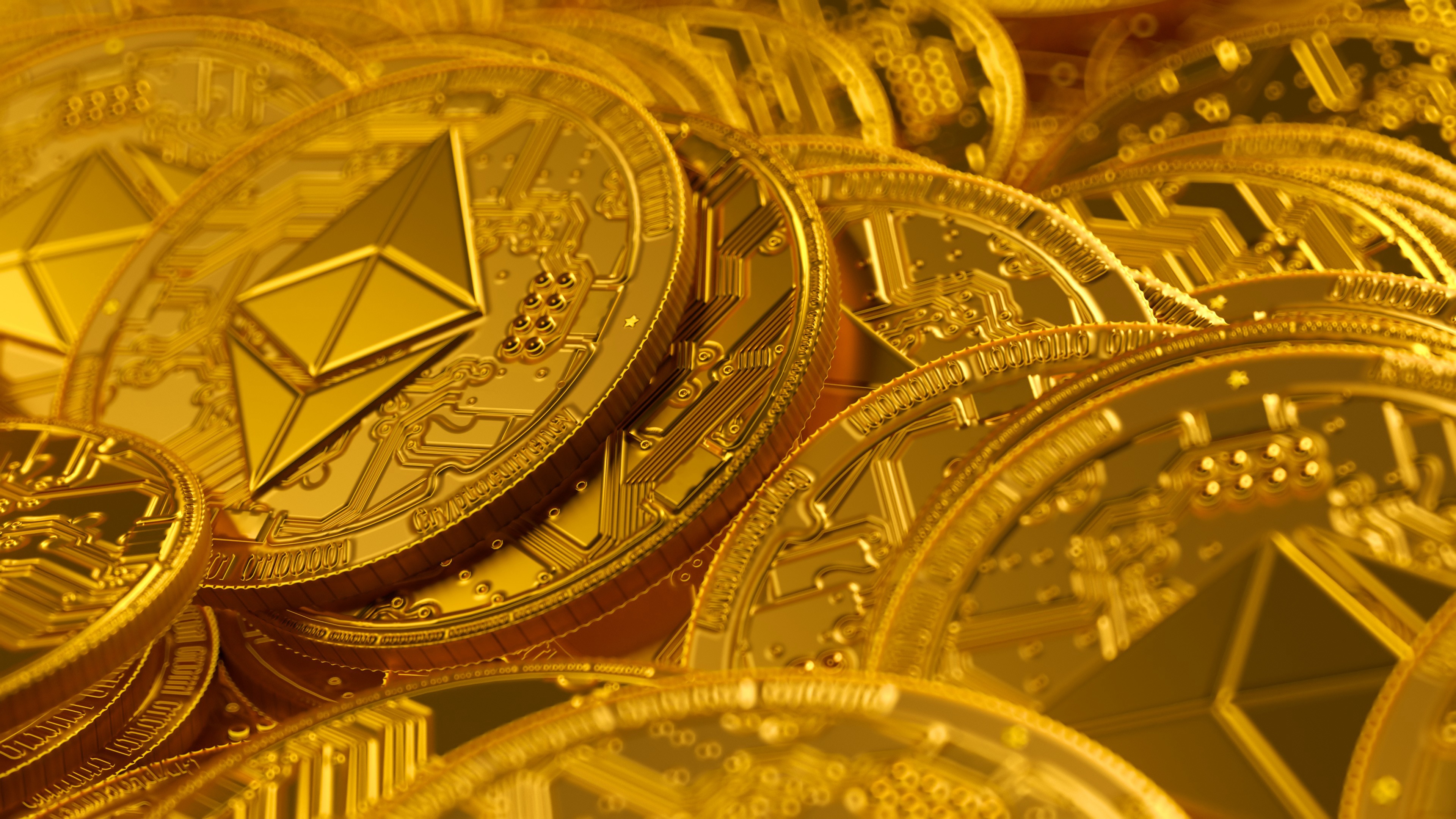 gold, technology, ethereum, coin, cryptocurrency