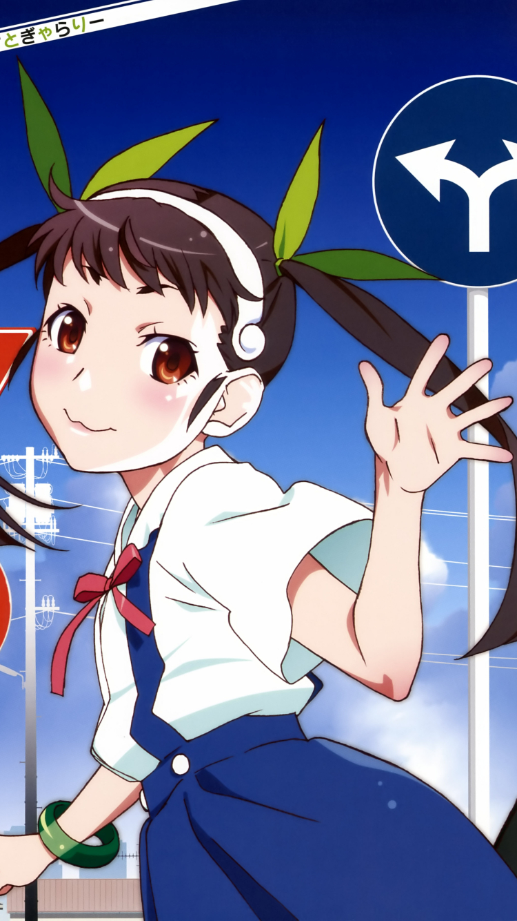 Handy-Wallpaper Animes, Monogatari (Serie), Mayoi Hachikuji kostenlos herunterladen.