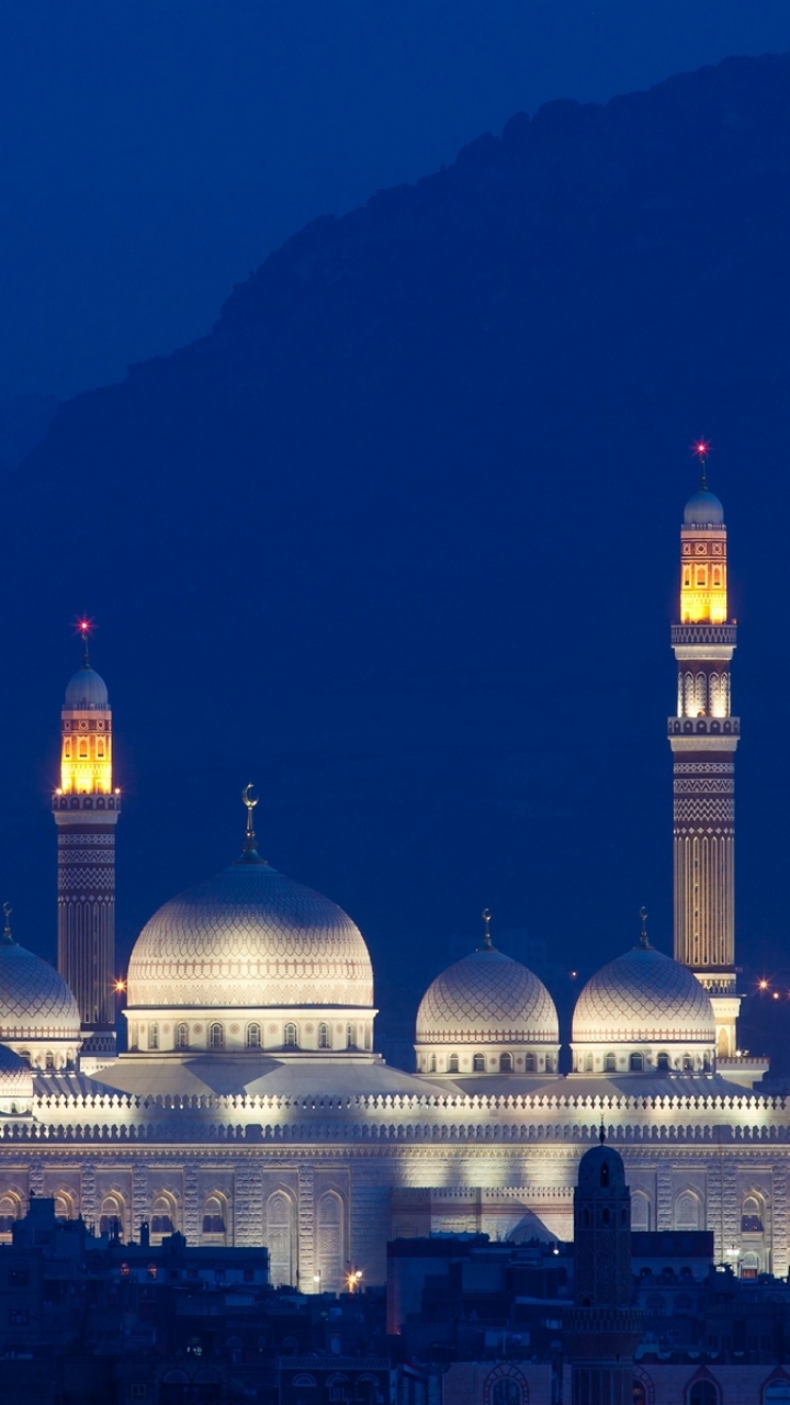 1088515 Hintergrundbild herunterladen religiös, al saleh moschee, moscheen - Bildschirmschoner und Bilder kostenlos