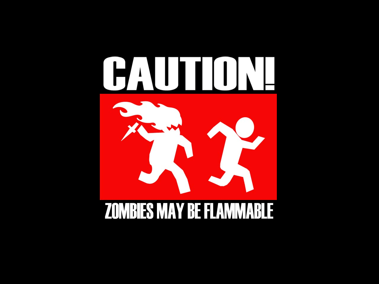 humor, just wrong, fire, zombie Image for desktop