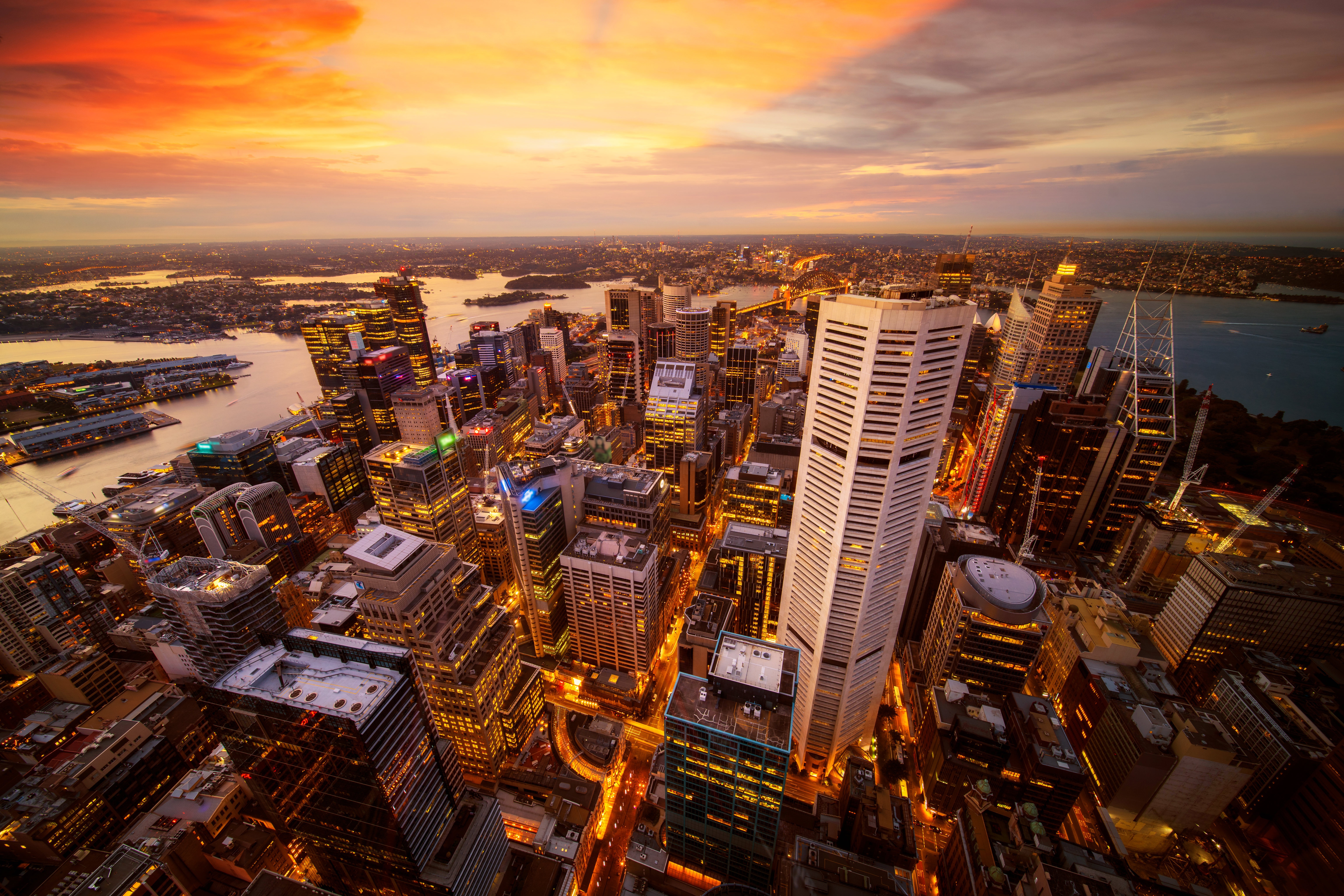 Descarga gratuita de fondo de pantalla para móvil de Ciudades, Rascacielos, Edificio, Paisaje Urbano, Sídney, Australia, Hecho Por El Hombre.