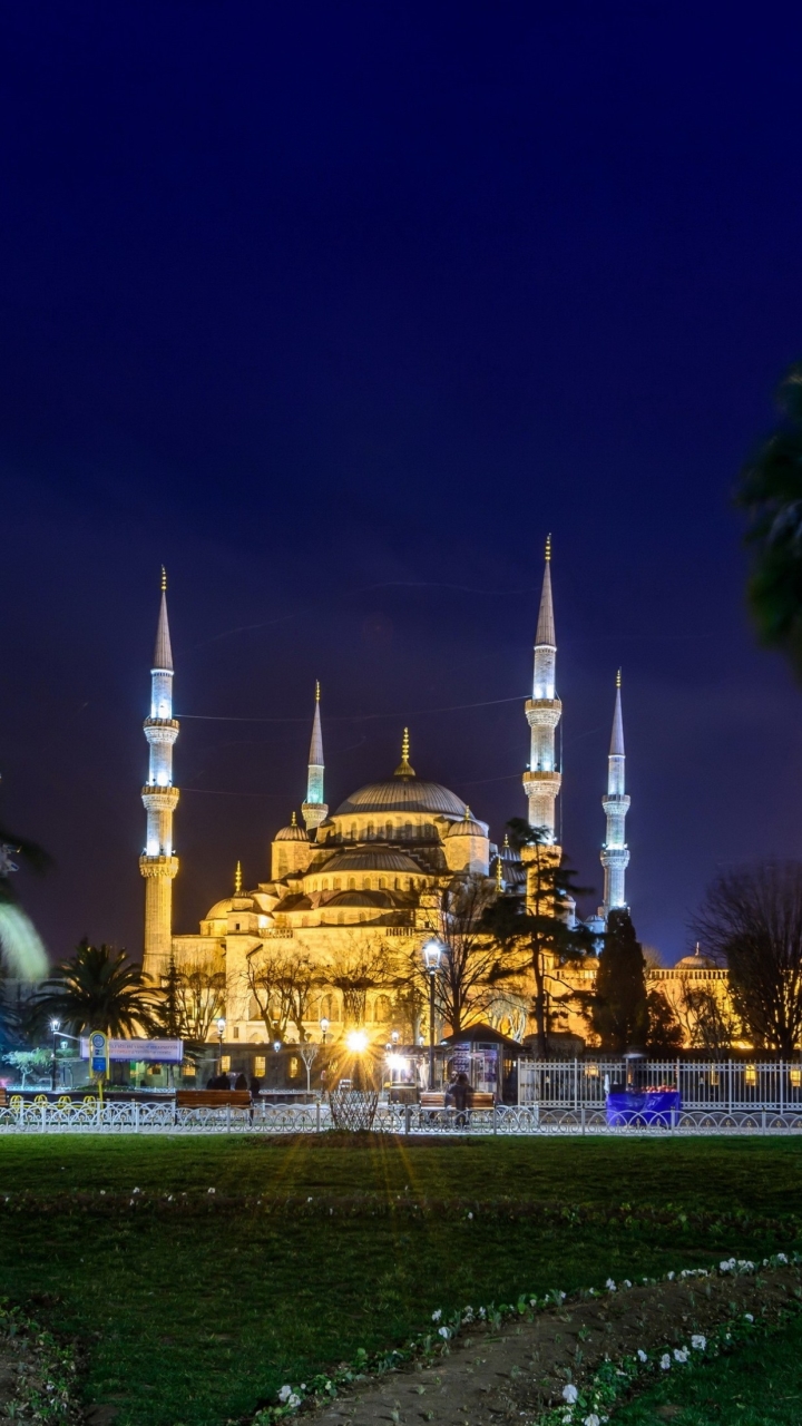Скачати мобільні шпалери Туреччина, Мечеть, Стамбул, Релігійний, Мечеть Султана Ахмеда, Мечеті безкоштовно.