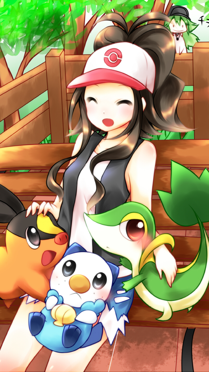 video game, pokemon: black and white, pokémon, snivy (pokemon), tepig (pokémon), oshawott (pokémon), n (pokémon), minccino (pokémon) HD wallpaper