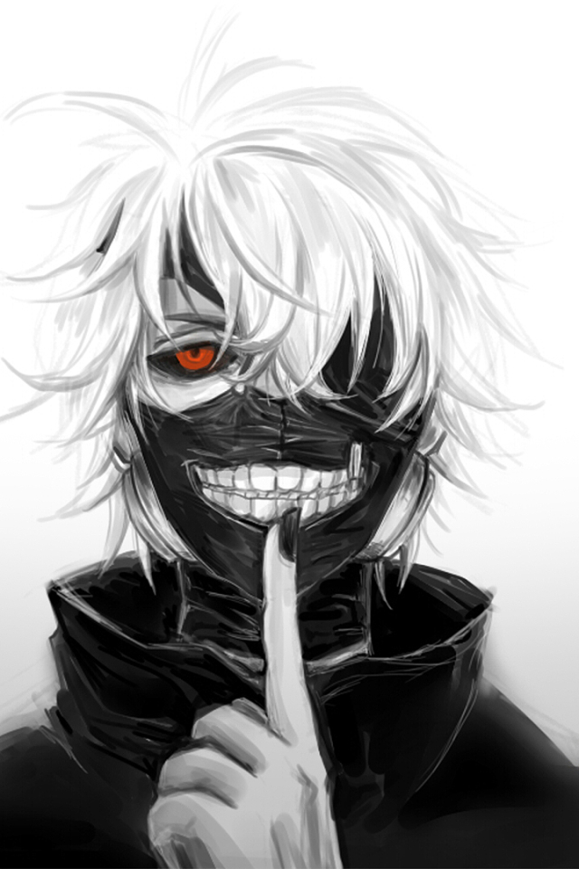 Download mobile wallpaper Anime, Mask, White Hair, Ken Kaneki, Tokyo Ghoul for free.