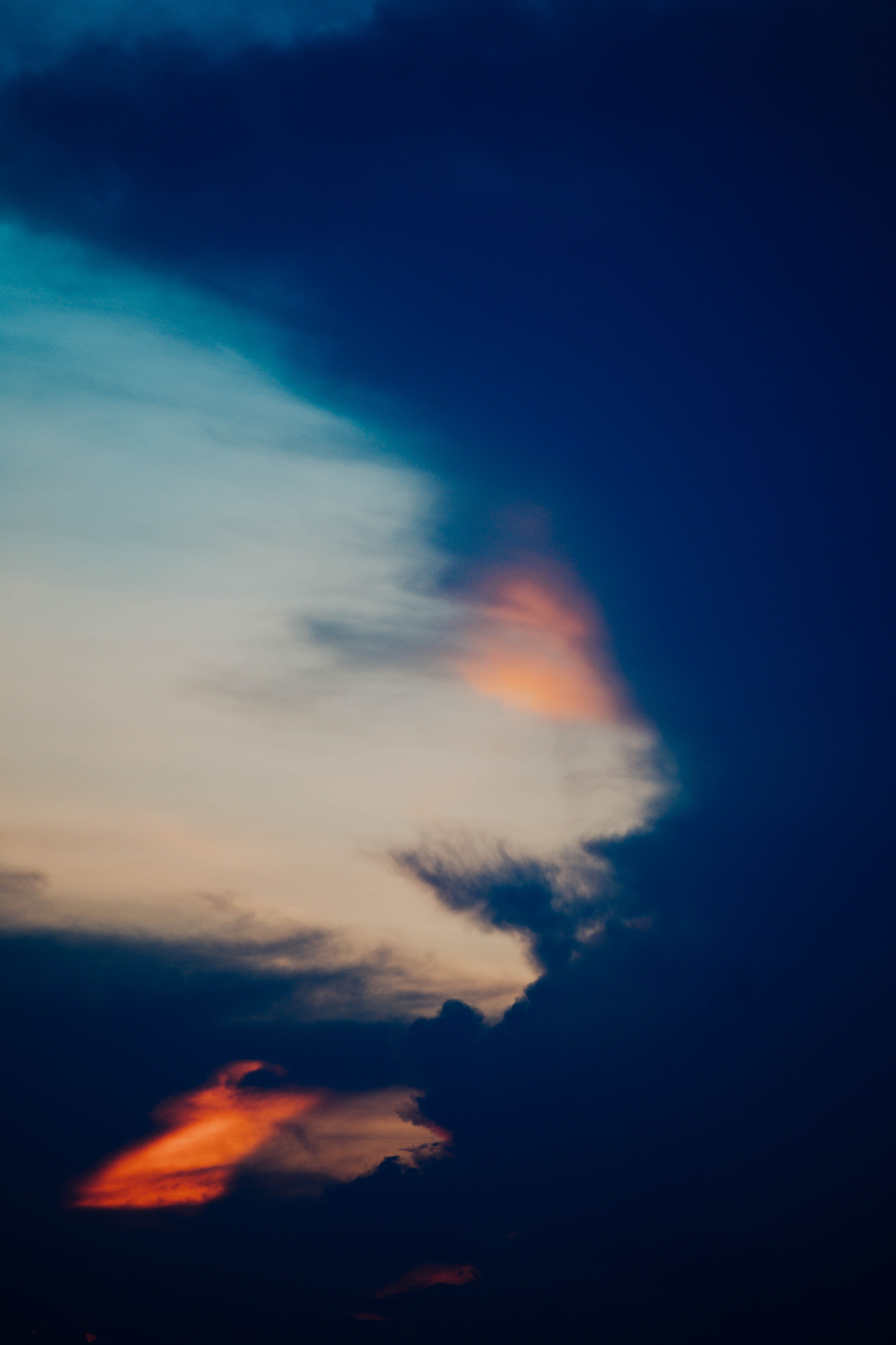 Download mobile wallpaper Clouds, Dusk, Evening, Twilight, Sky, Nature, Dark for free.