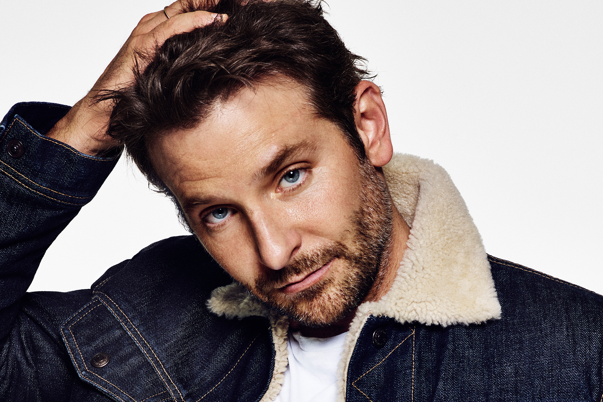 Download mobile wallpaper Face, Blue Eyes, American, Celebrity, Actor, Bradley Cooper for free.