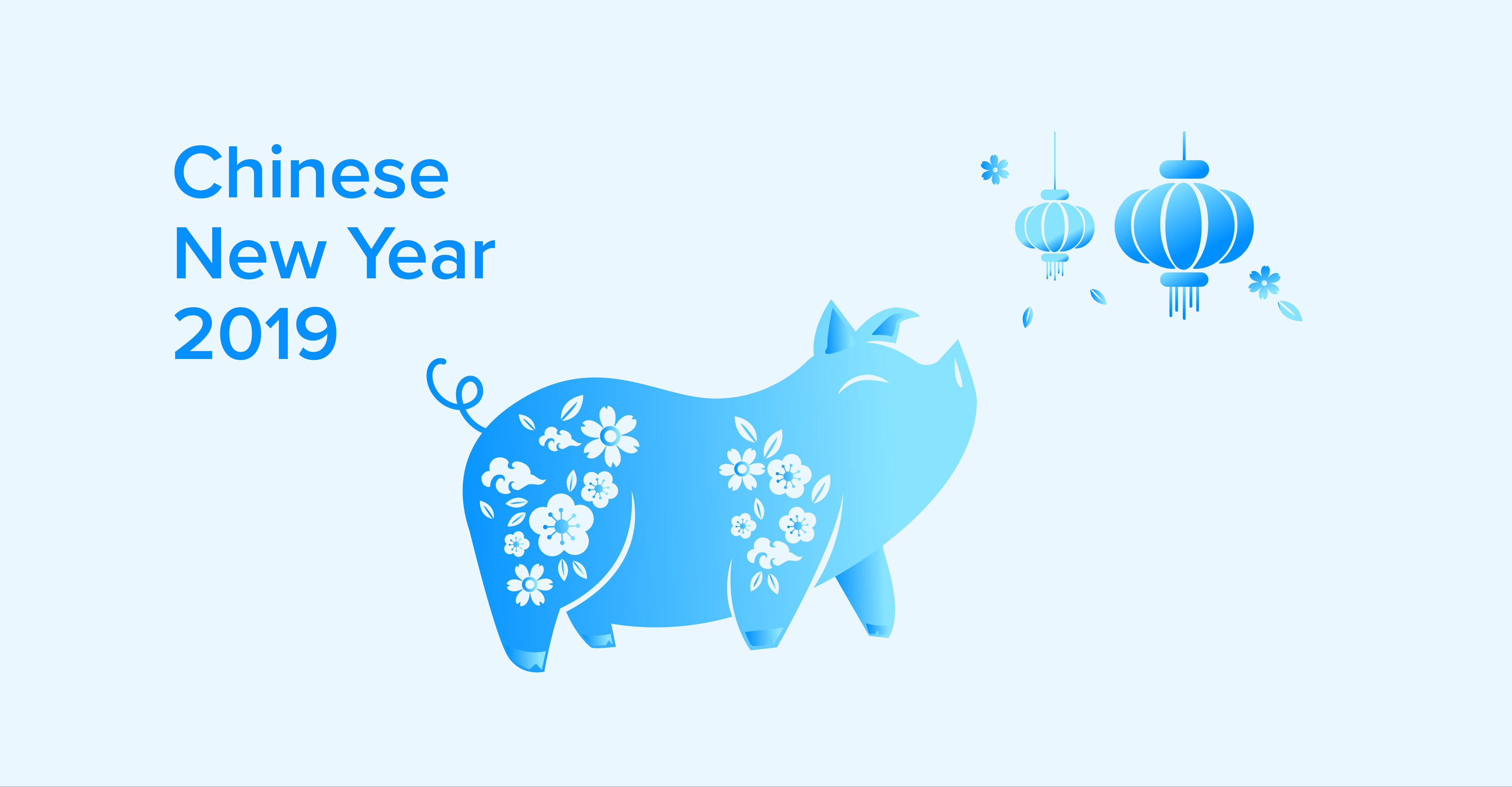 Download mobile wallpaper Holiday, Pig, Chinese New Year for free.