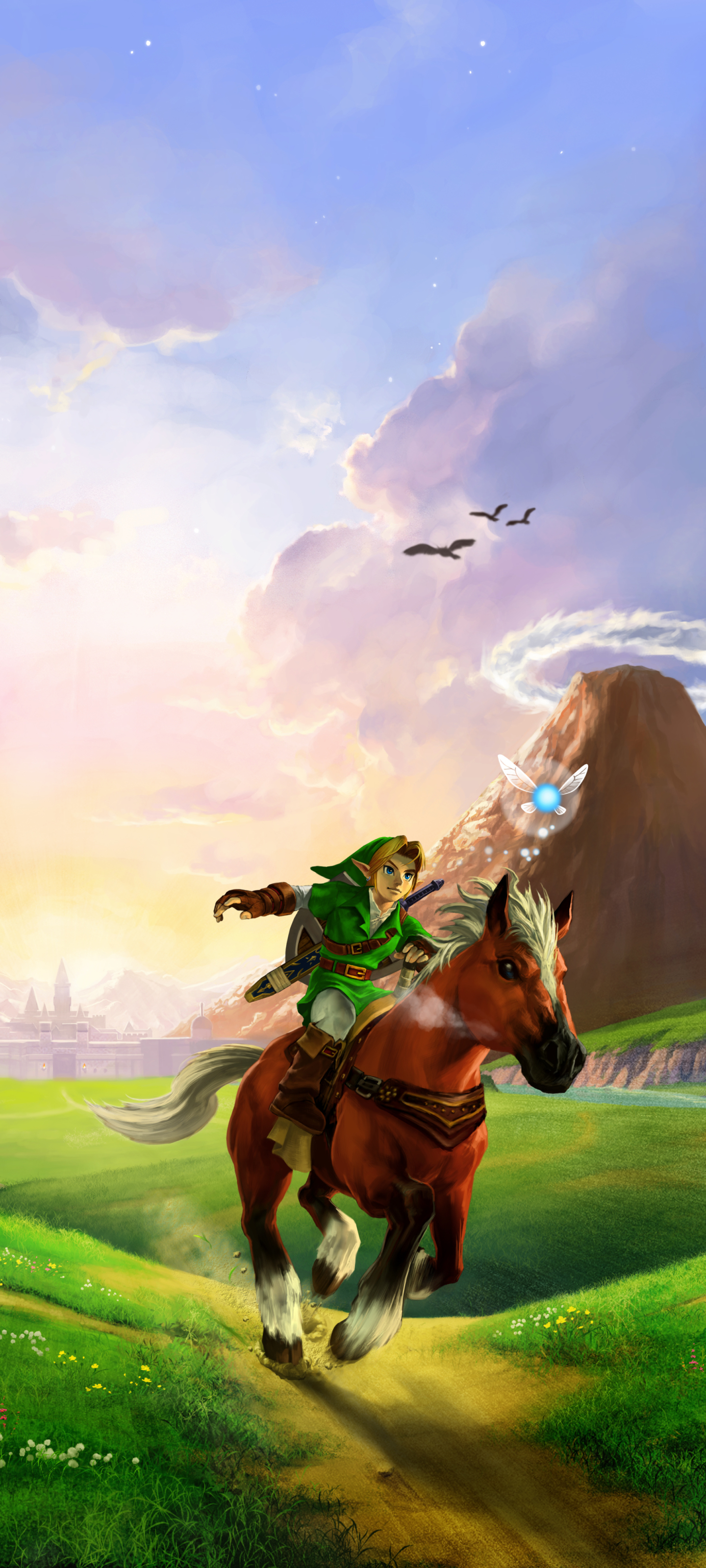 Download mobile wallpaper Horse, Link, Video Game, Zelda, The Legend Of Zelda: Ocarina Of Time for free.