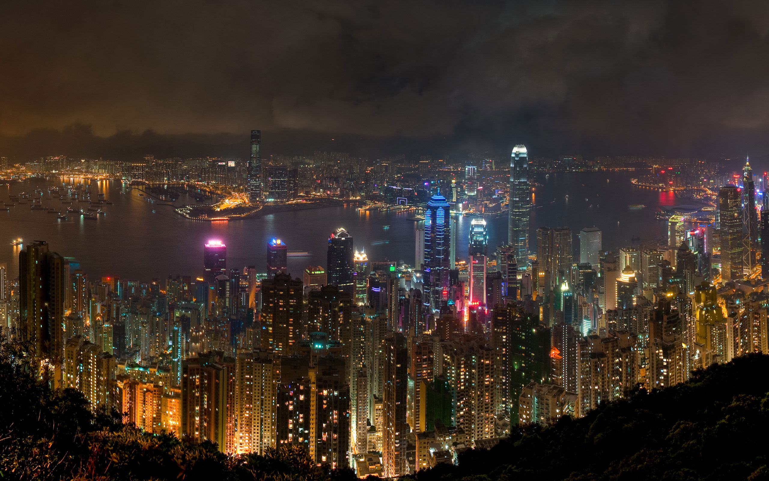 162946壁紙のダウンロードマンメイド, 香港, 都市-スクリーンセーバーと写真を無料で