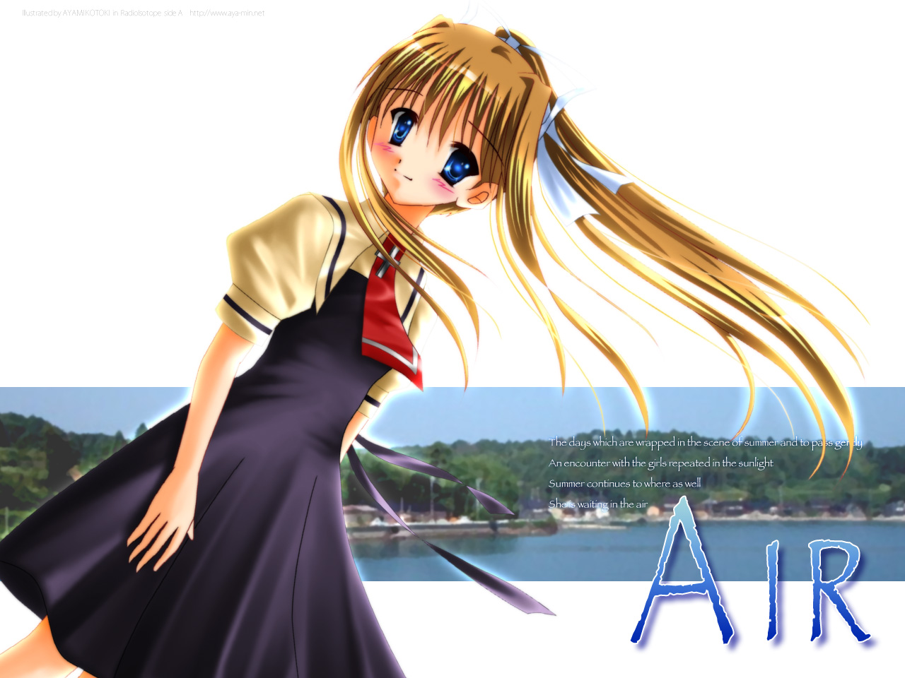 Free download wallpaper Anime, Air, Misuzu Kamio on your PC desktop