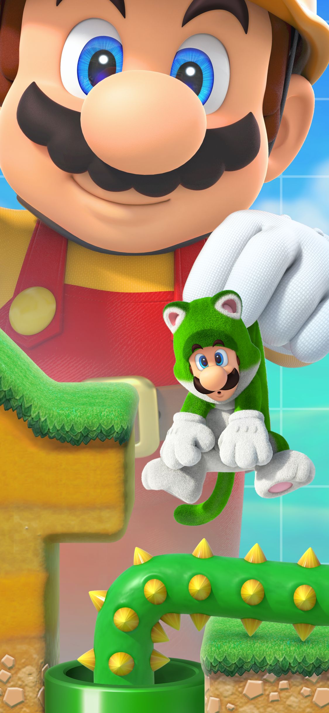 Download mobile wallpaper Mario, Video Game, Super Smash Bros, Luigi, Super Mario Maker 2 for free.