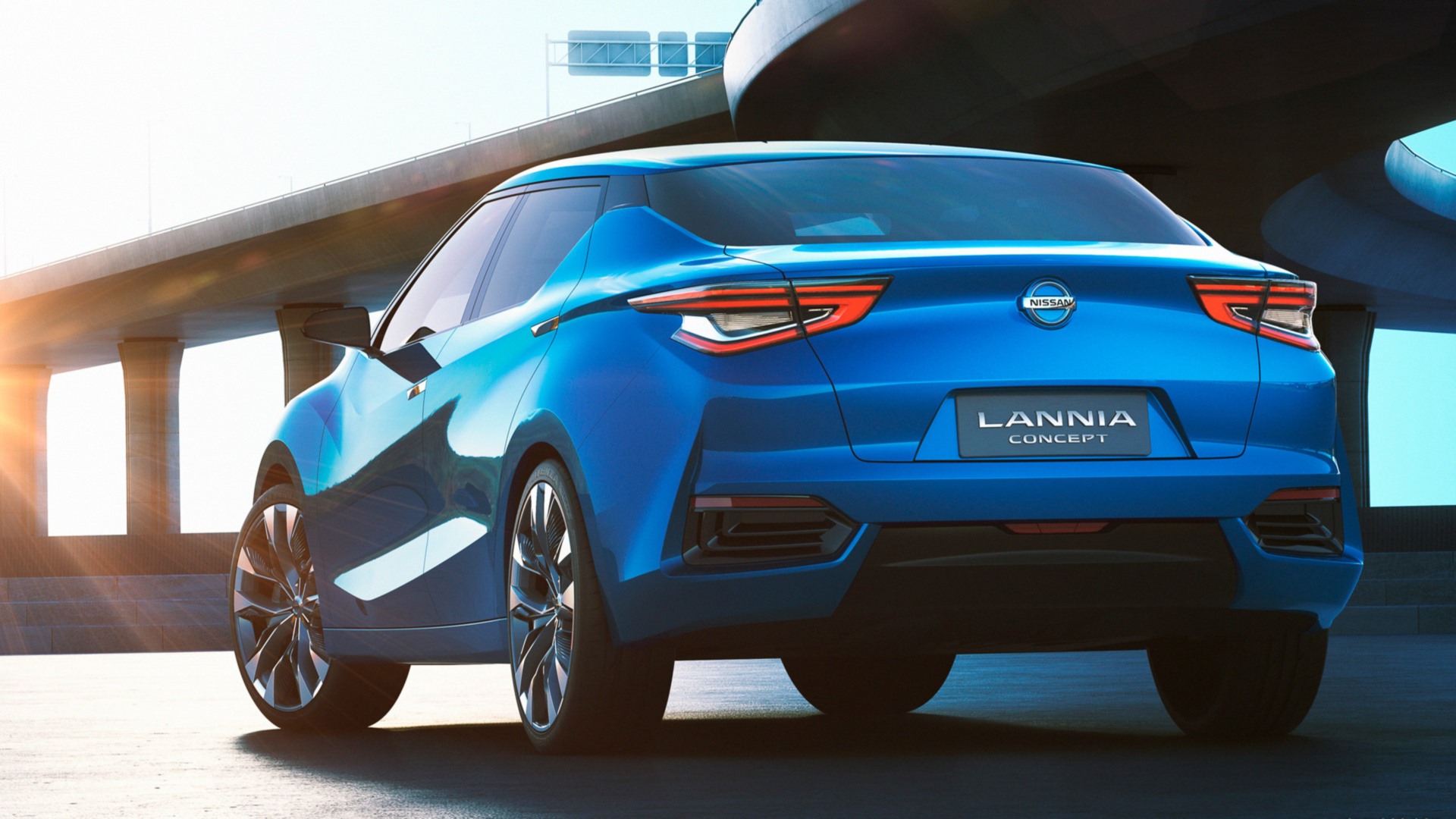 Популярні заставки і фони Концепт Nissan Lannia 2014 Року на комп'ютер