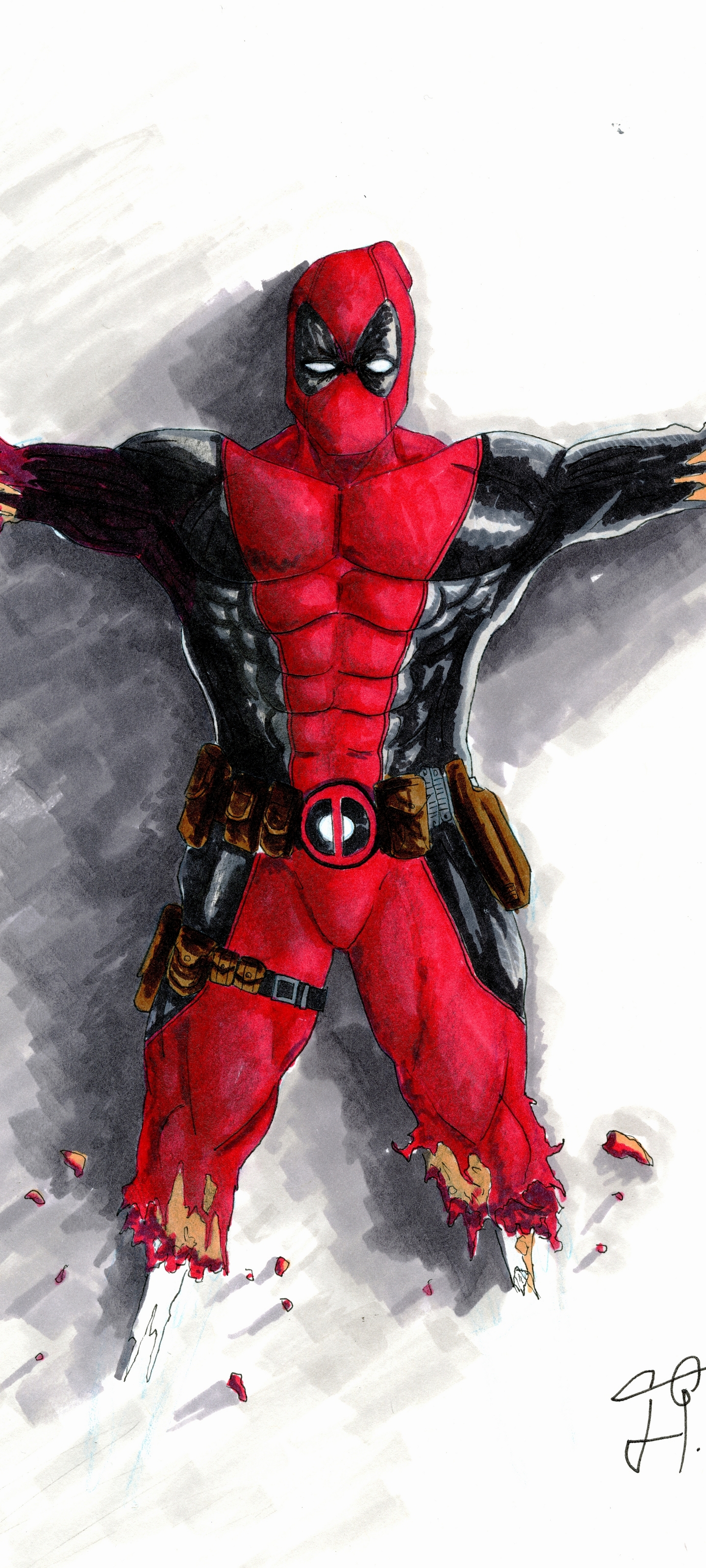 Handy-Wallpaper Deadpool, Comics kostenlos herunterladen.