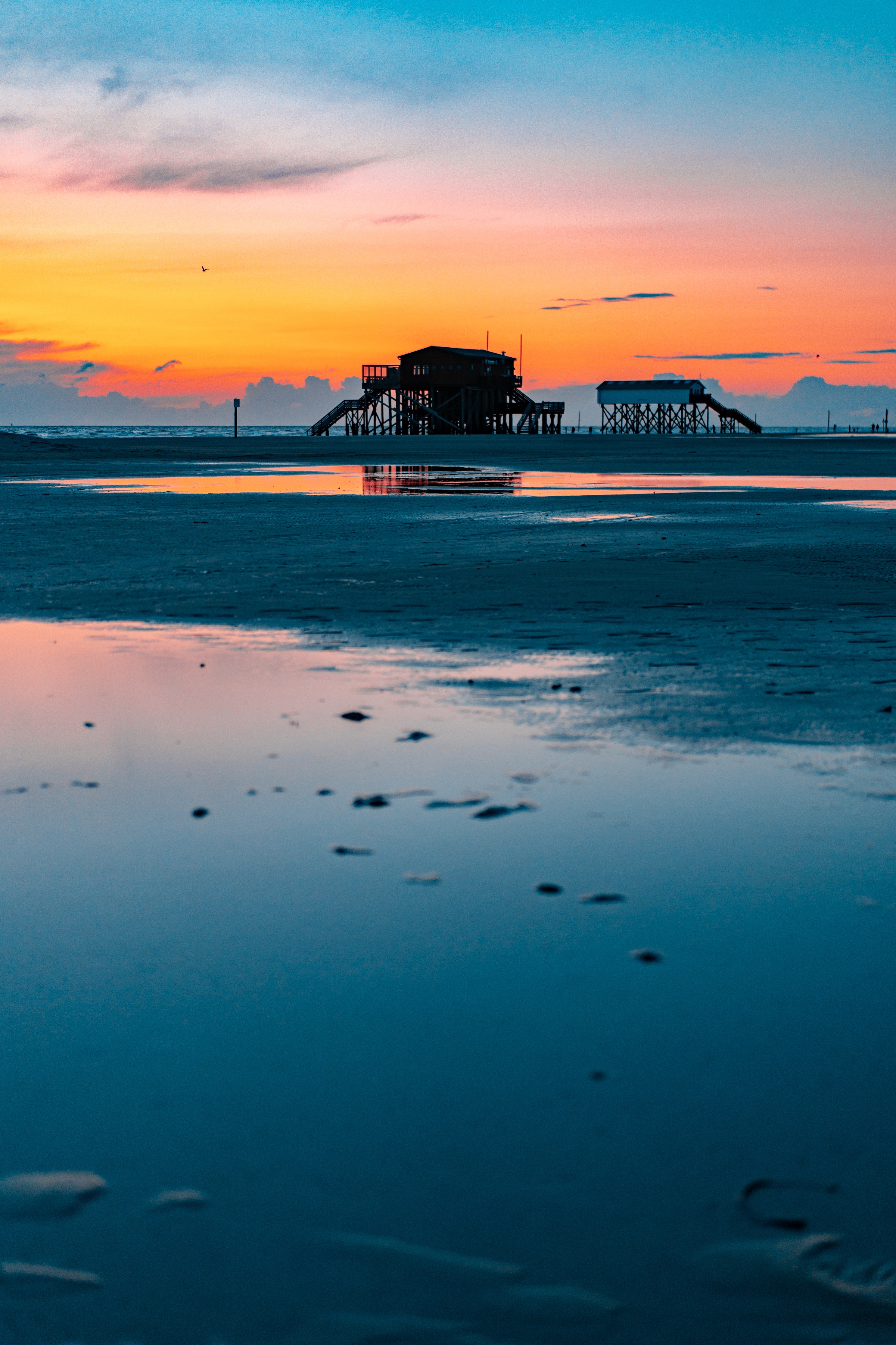 Laden Sie das Sky, Küste, Pfütze, Natur, Wasser, Sunset, Sea-Bild kostenlos auf Ihren PC-Desktop herunter