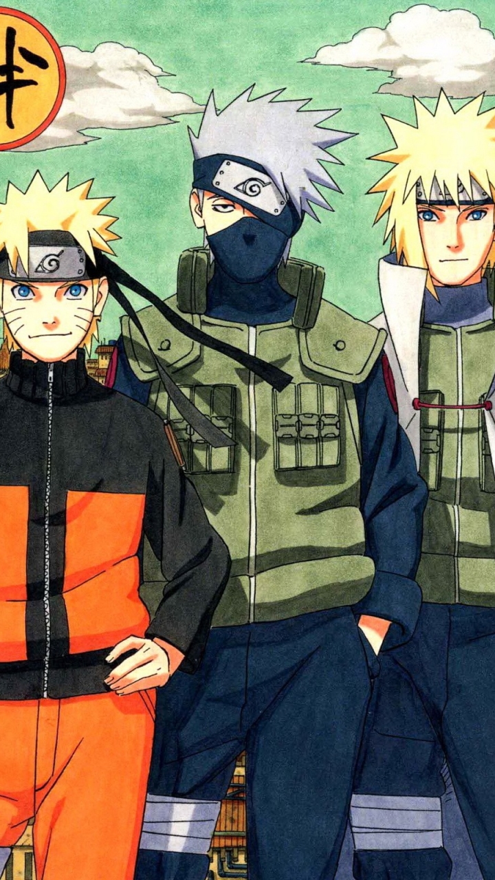 Téléchargez des papiers peints mobile Naruto, Animé, Minato Namikaze, Naruto Uzumaki, Kakashi Hatake gratuitement.