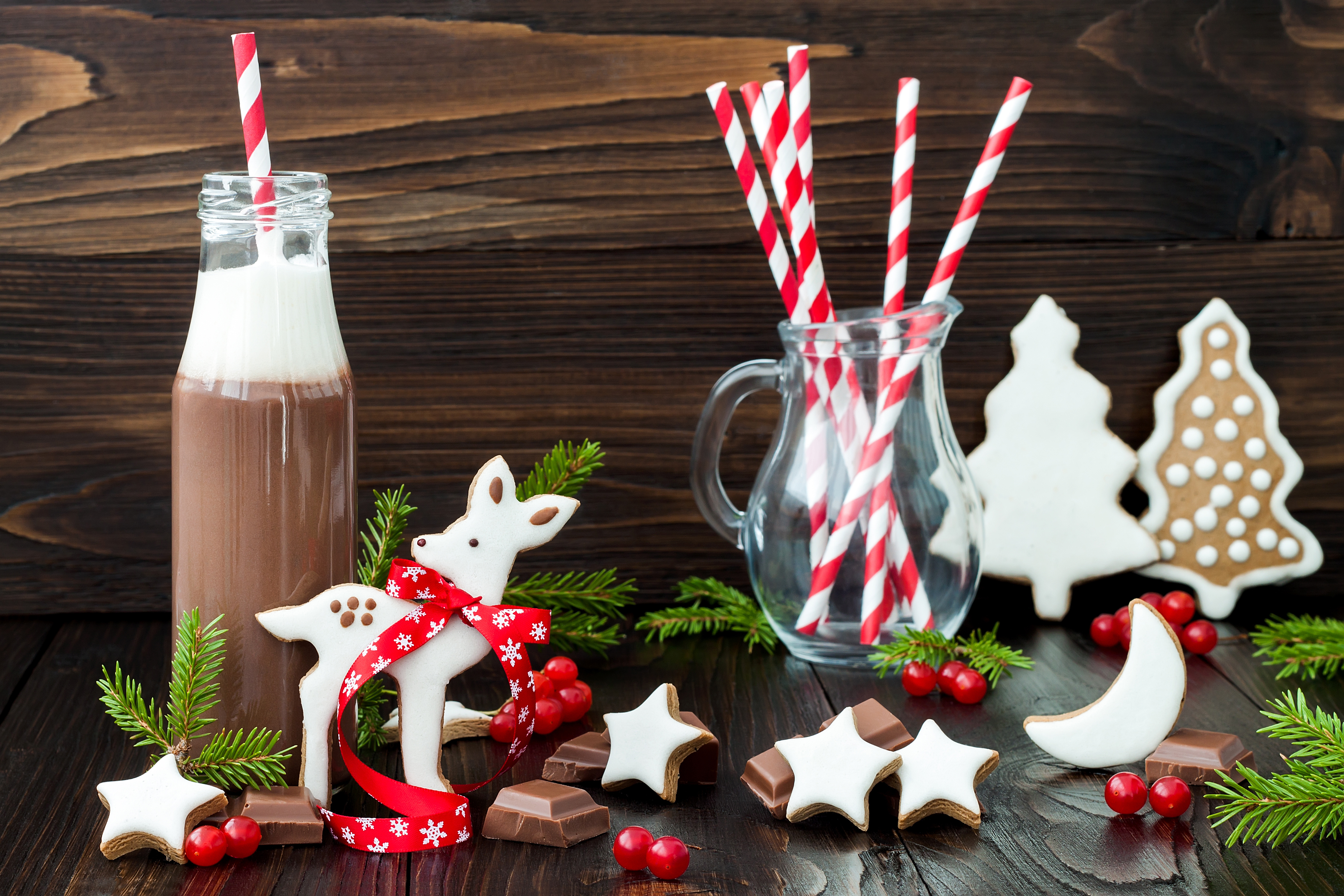 Free download wallpaper Food, Chocolate, Still Life, Milk, Cookie on your PC desktop