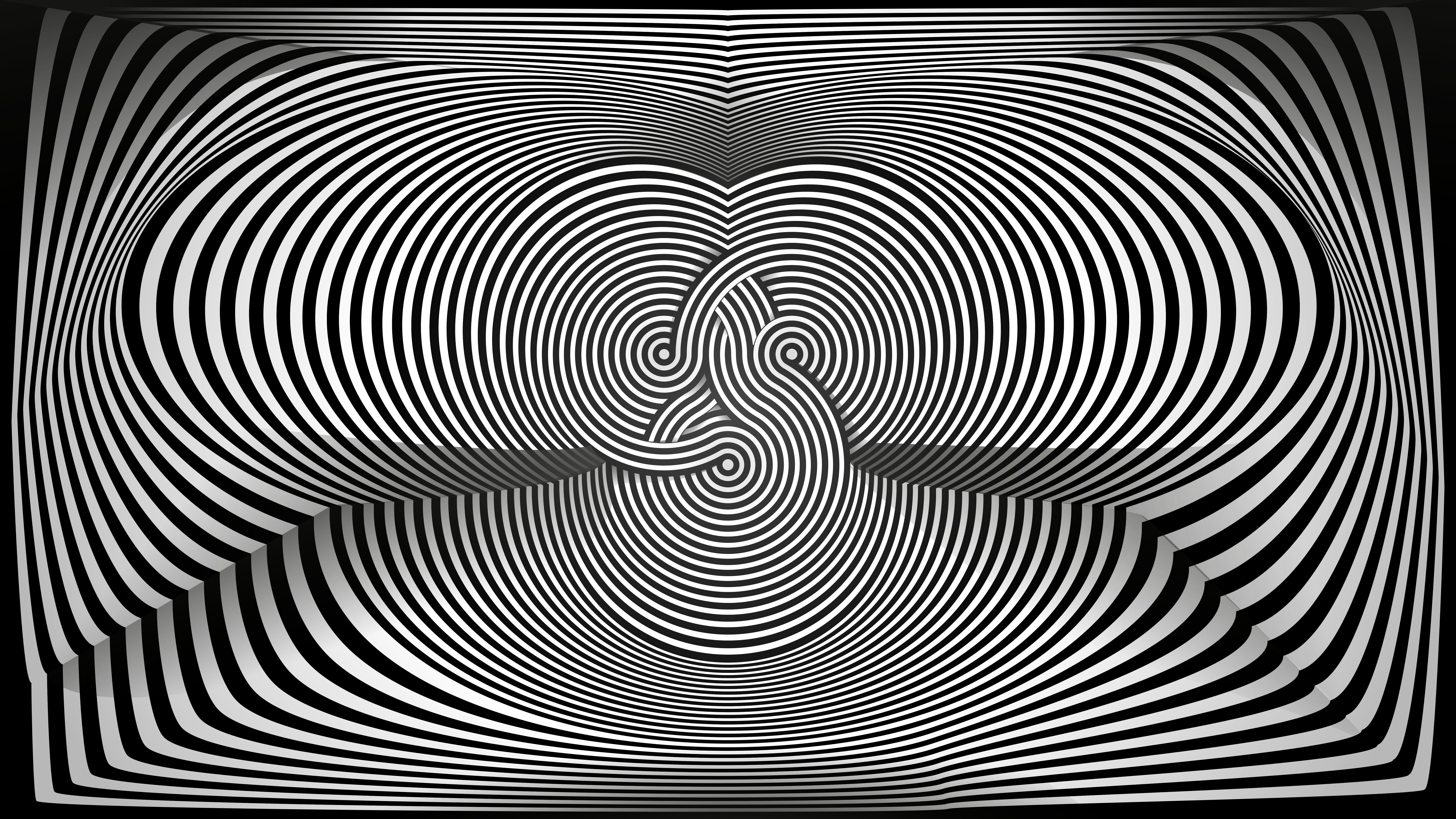 870574 завантажити шпалери ілюзія, художній, чорний білий, оптична іллюзія - заставки і картинки безкоштовно