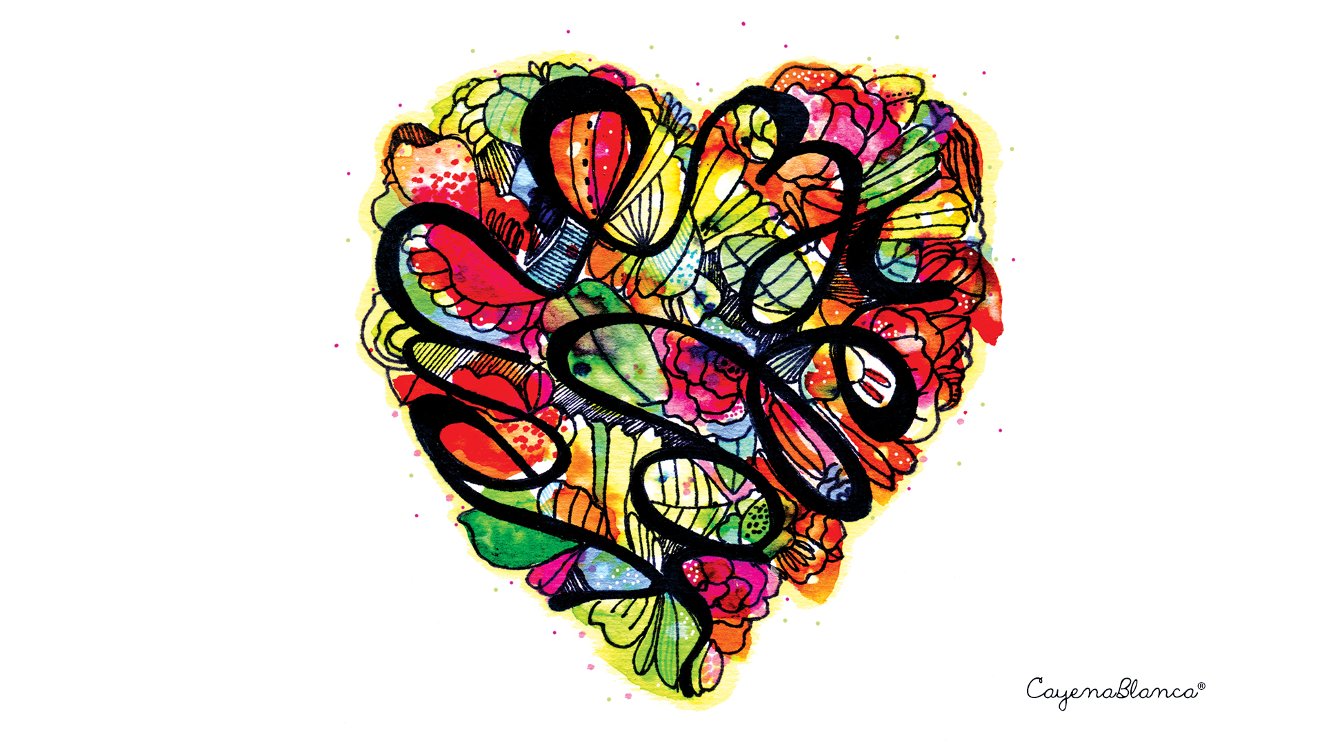 PCデスクトップにカラフル, 芸術的, 愛する, 心臓画像を無料でダウンロード
