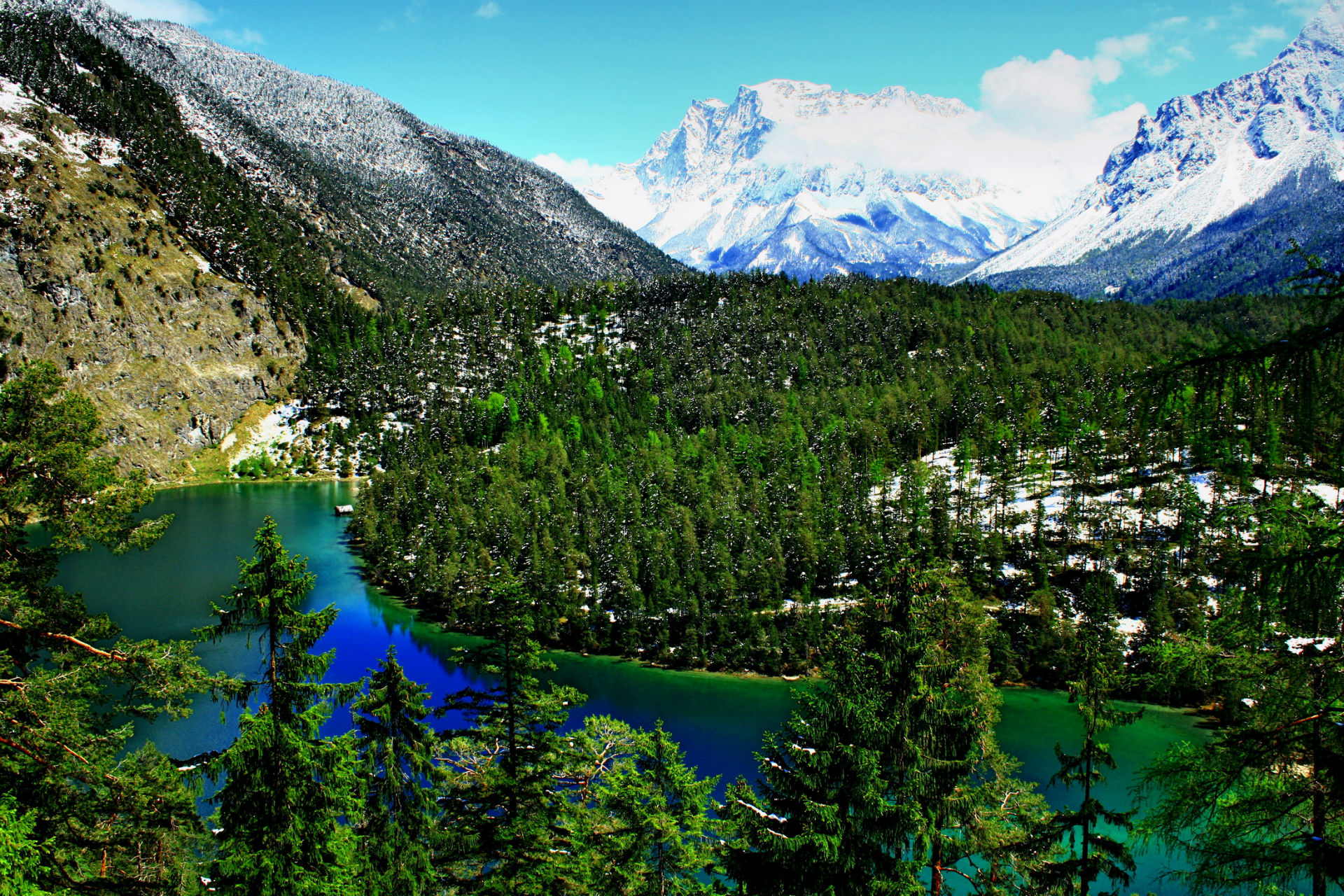 PCデスクトップに風景, 雪, 山, 森, 地球, 風光明媚な, 山岳画像を無料でダウンロード
