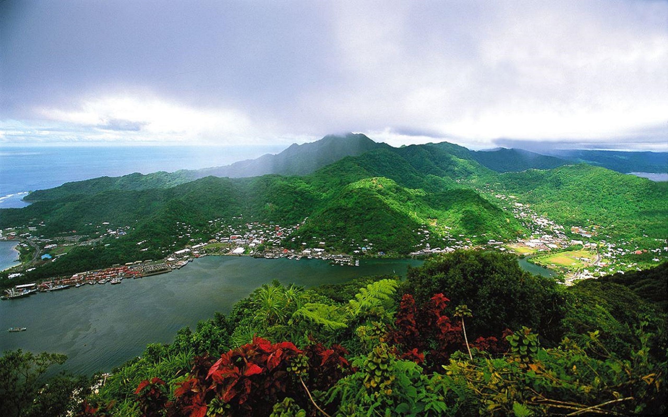 Téléchargez des papiers peints mobile Paysage, Montagne, Arbre, Terre, Photographie, Parc National Des Samoa Américaines gratuitement.