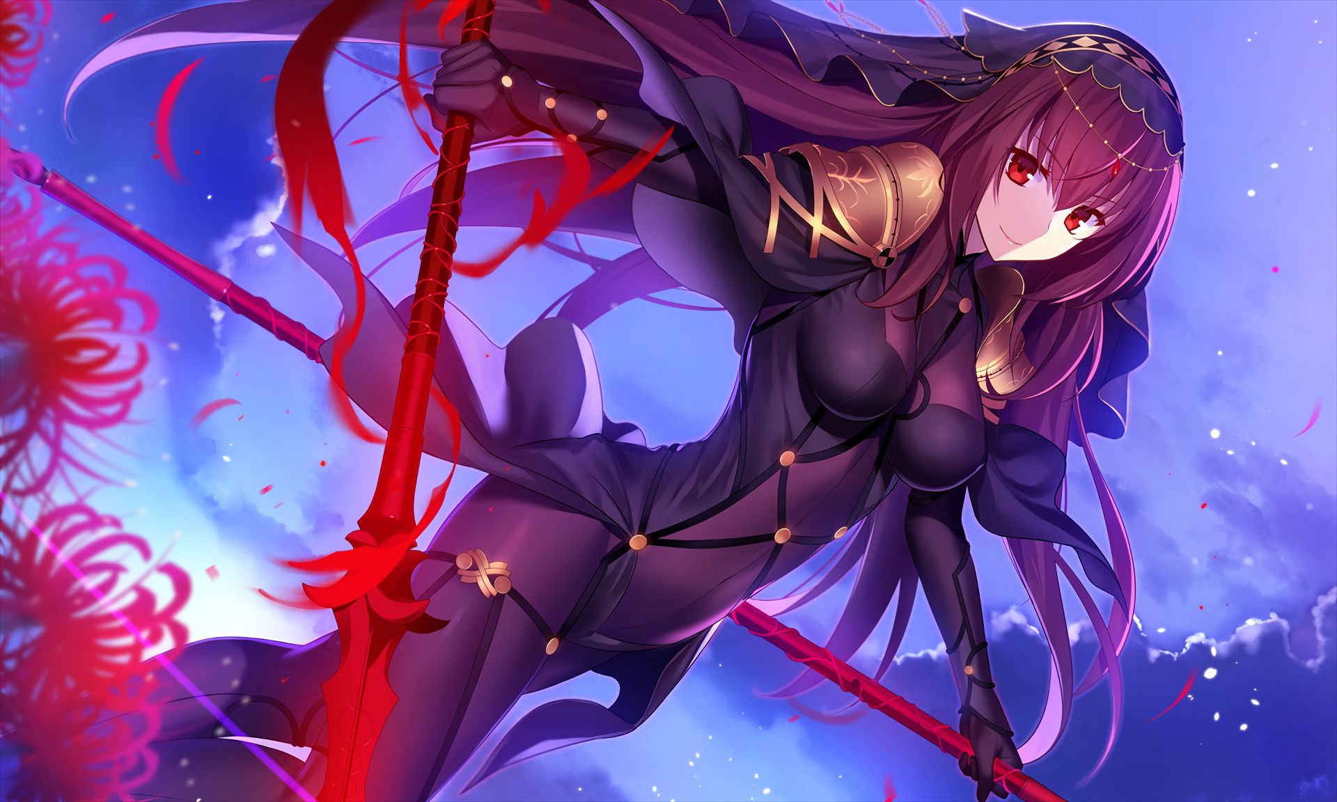 scathach (fate/grand order), anime, fate/grand order, fate series