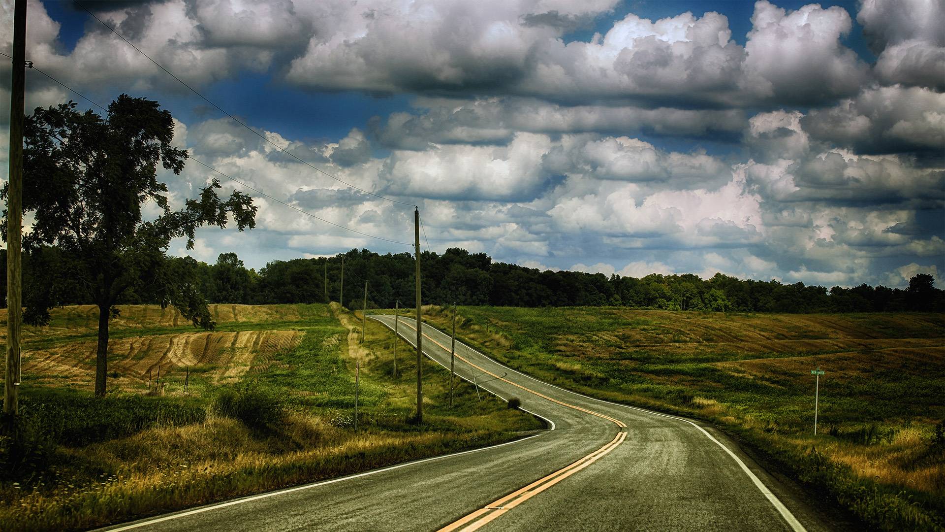 Download mobile wallpaper Landscape, Sky, Road, Cloud, Scenic, Man Made for free.