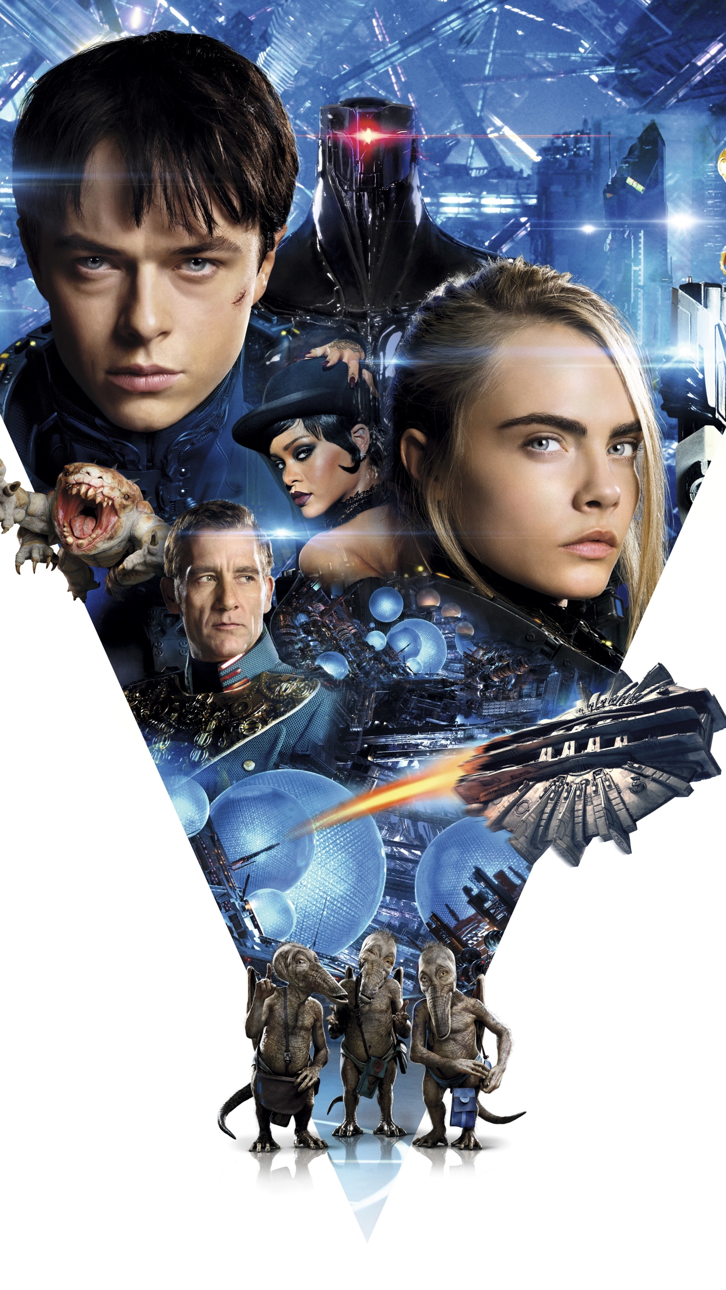 Download mobile wallpaper Rihanna, Movie, Cara Delevingne, Dane Dehaan, Valerian And The City Of A Thousand Planets for free.