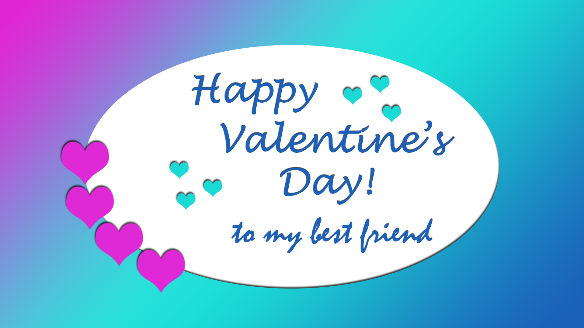 Descarga gratis la imagen Día De San Valentín, Tipografía, Día Festivo, Gradiente, Corazón en el escritorio de tu PC