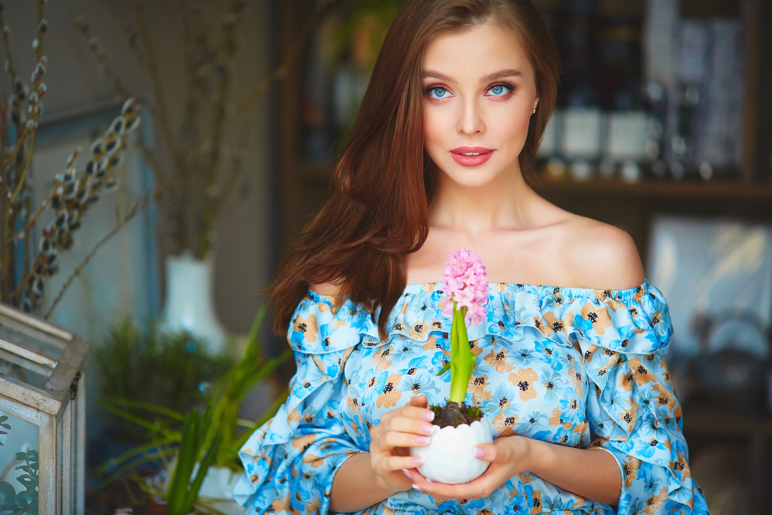 Téléchargez gratuitement l'image Roux, Yeux Bleus, Femmes, Top Model sur le bureau de votre PC