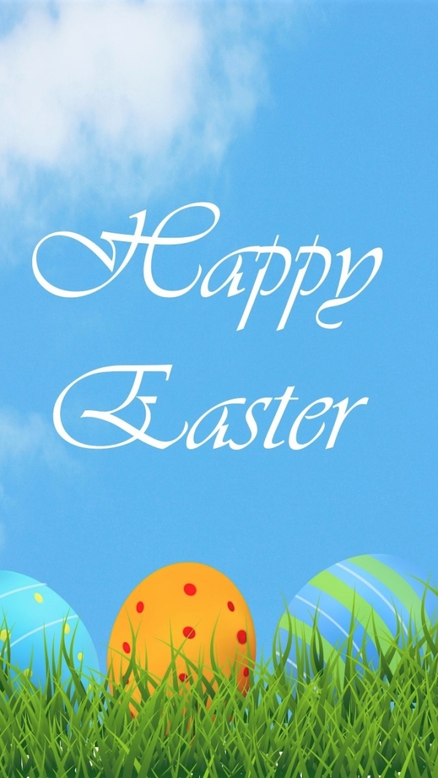 Скачати мобільні шпалери Трава, Великдень, Квітка, Свято, Пасхальне Яйце, Щасливого Великодня безкоштовно.