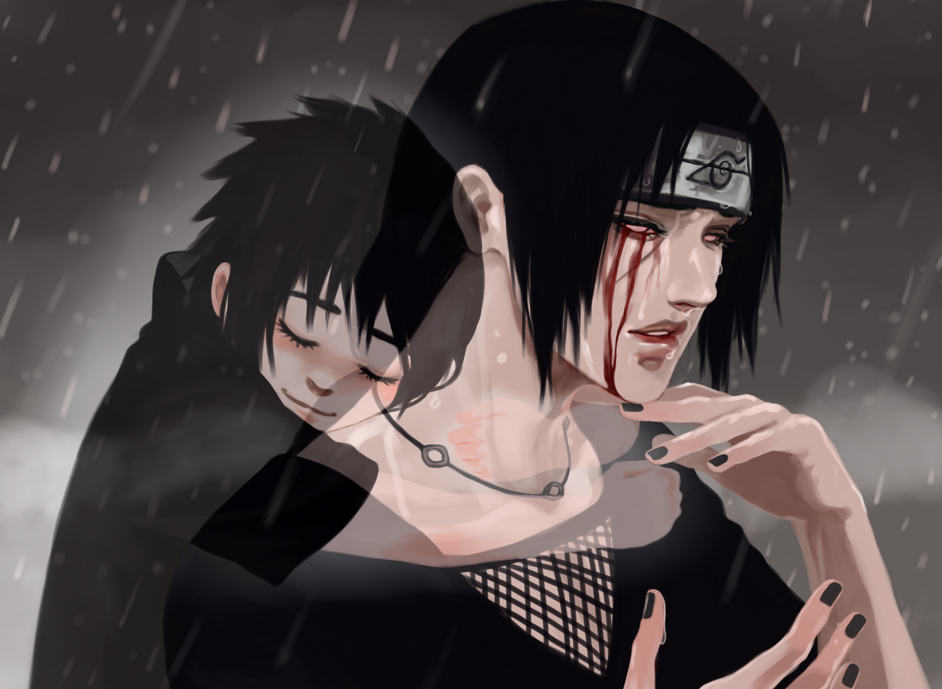 Download mobile wallpaper Anime, Naruto, Black Hair, Sasuke Uchiha, Itachi Uchiha for free.