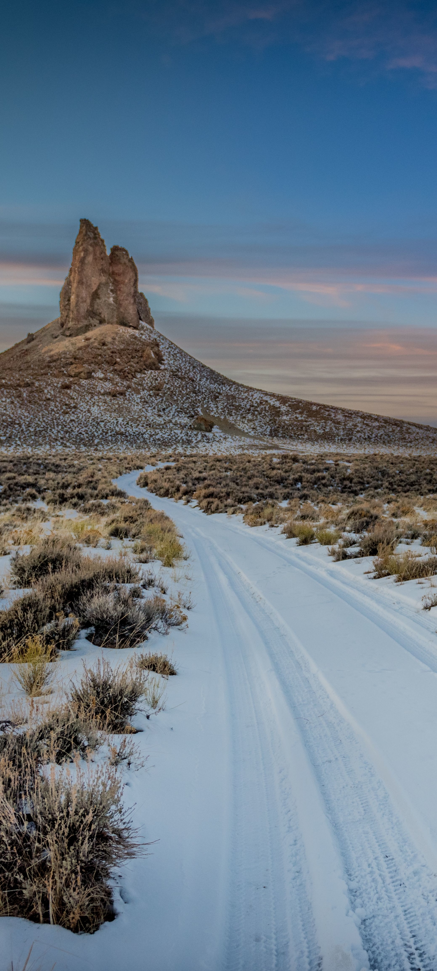 Descarga gratuita de fondo de pantalla para móvil de Paisaje, Nieve, Fotografía, Carretera, La Carretera.