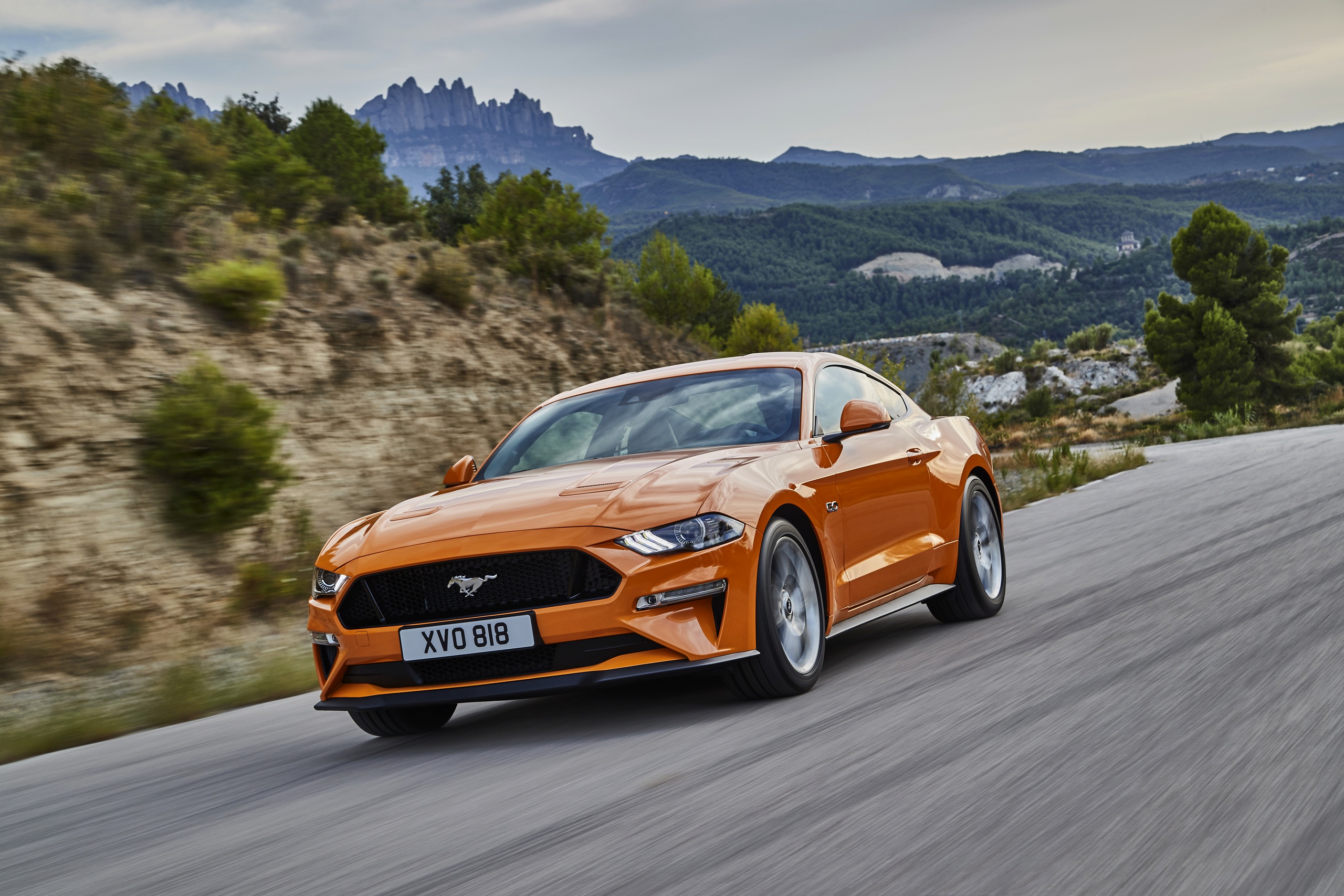 Free download wallpaper Ford, Car, Muscle Car, Ford Mustang Gt, Vehicles, Orange Car on your PC desktop