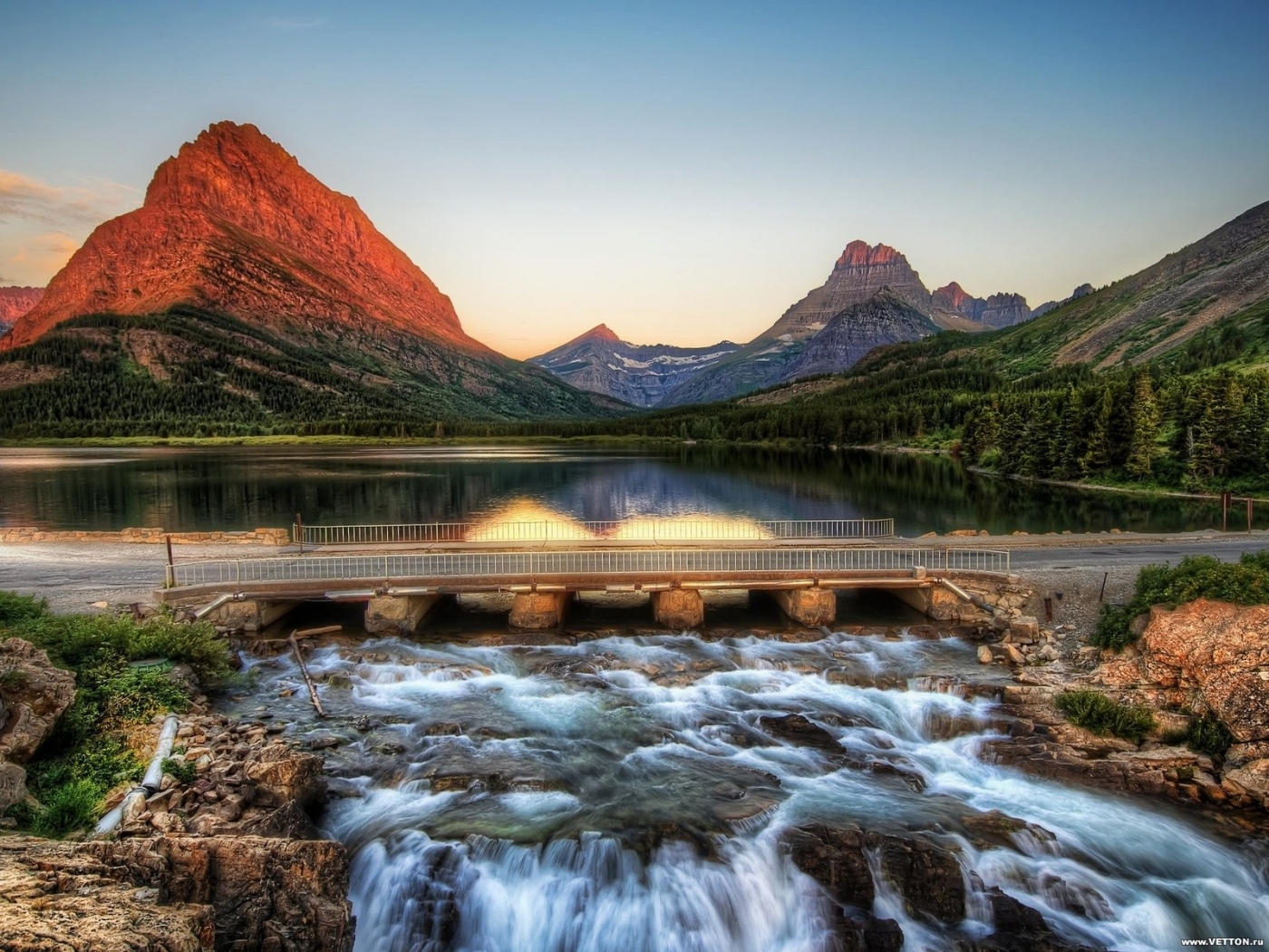 Laden Sie das Landschaft, Bridges, Mountains, Flüsse-Bild kostenlos auf Ihren PC-Desktop herunter