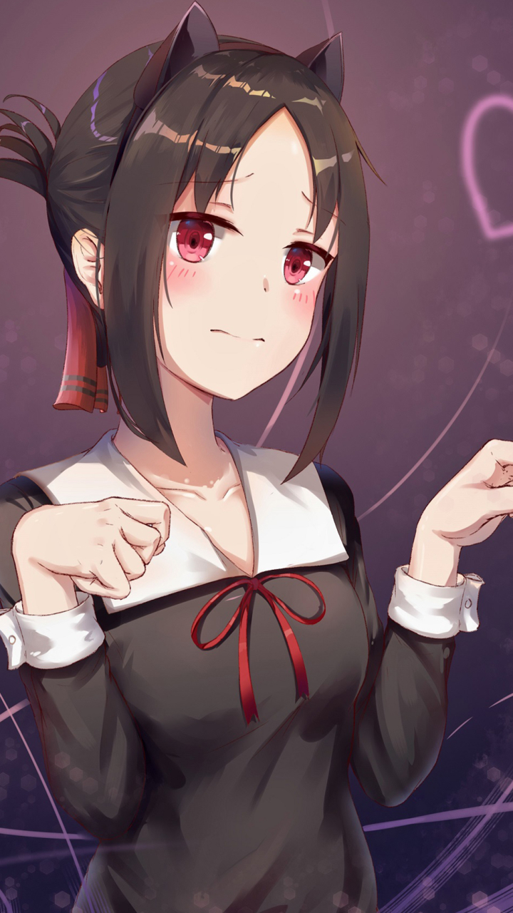 Handy-Wallpaper Animes, Kaguya Sama Wa Kokurasetai ~ Tensai Tachi No Ren'ai Zunô Sen ~, Kaguya Shinomiya kostenlos herunterladen.