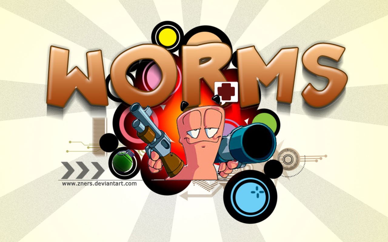 video game, worms