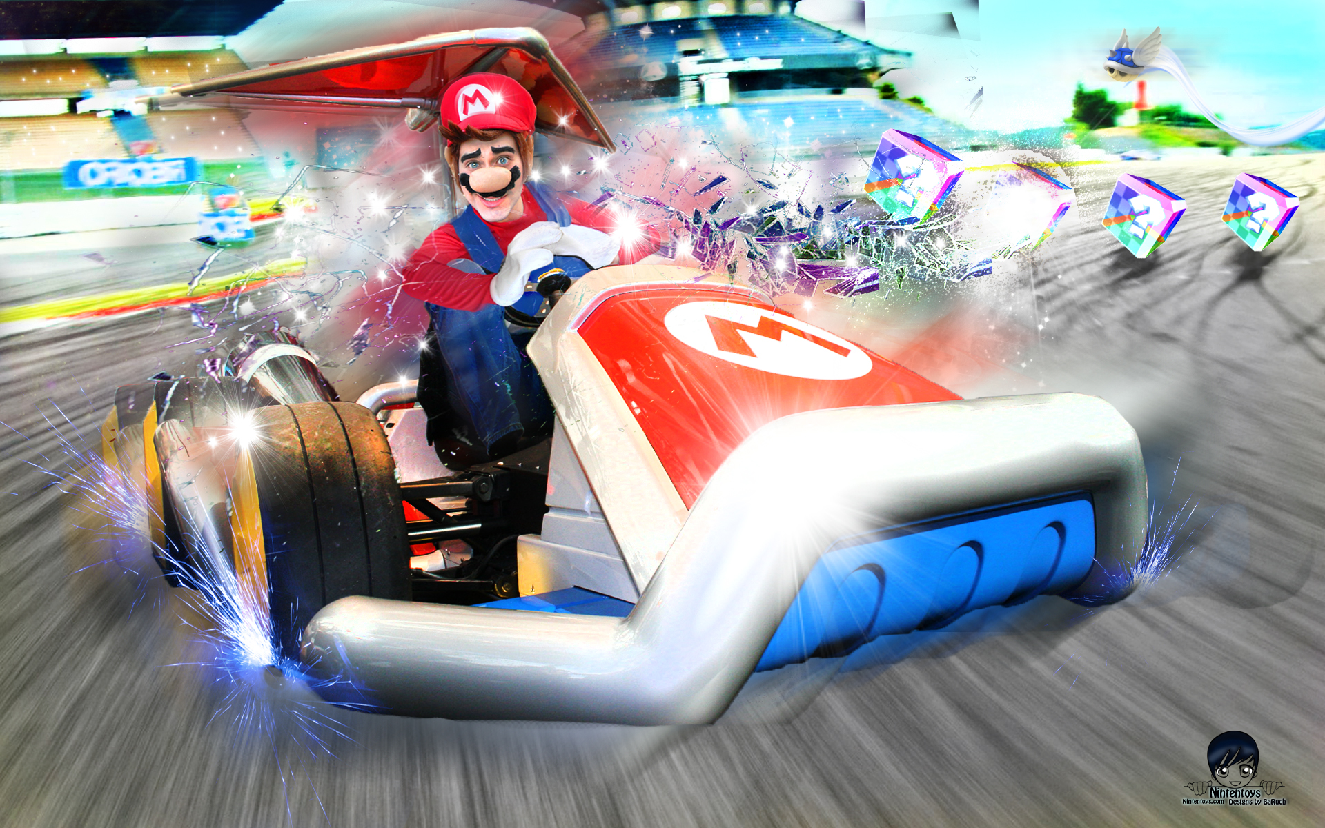 Download mobile wallpaper Men, Mario, Cosplay, Mario Kart for free.