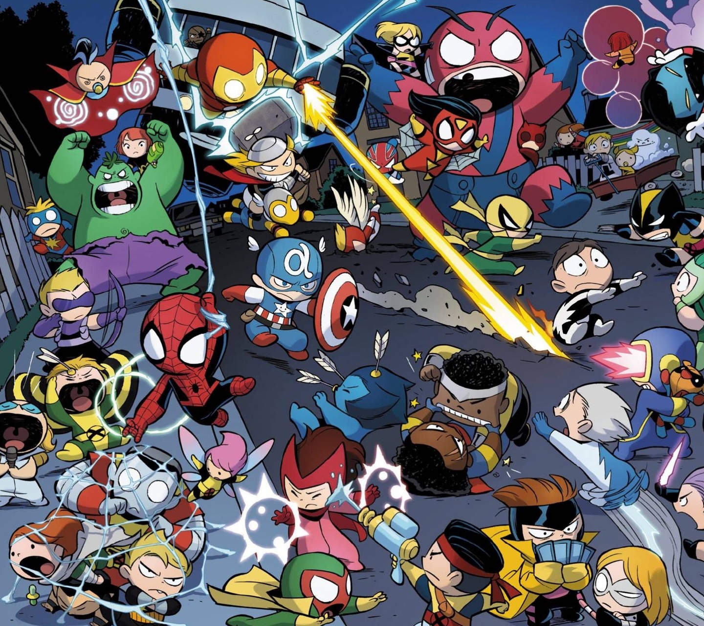 avengers vs x men babies, avengers, comics, a babies vs x babies, angel (marvel comics), banshee (marvel comics), beast (marvel comics), bishop (marvel comics), black widow, captain america, carol danvers, colossus, cyclops (marvel comics), dazzler (marvel comics), gambit (marvel comics), giant man, havok (marvel comics), hawkeye, hope summers, hulk, human torch (marvel comics), iron fist (marvel comics), iron man, longshot (marvel comics), luke cage, ms marvel, namor the sub mariner, nick fury, nightcrawler (marvel comics), pixie (marvel comics), polaris (marvel comics), power pack, psylocke (marvel comics), quicksilver (marvel comics), scarlet witch, spider man, spider woman, storm (marvel comics), thor, vision (marvel comics), wasp (marvel comics), wolverine, x men