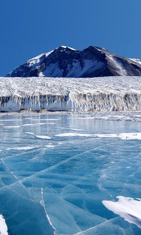Скачать картинку Зима, Лед, Гора, Лёд, Земля/природа, Арктический в телефон бесплатно.
