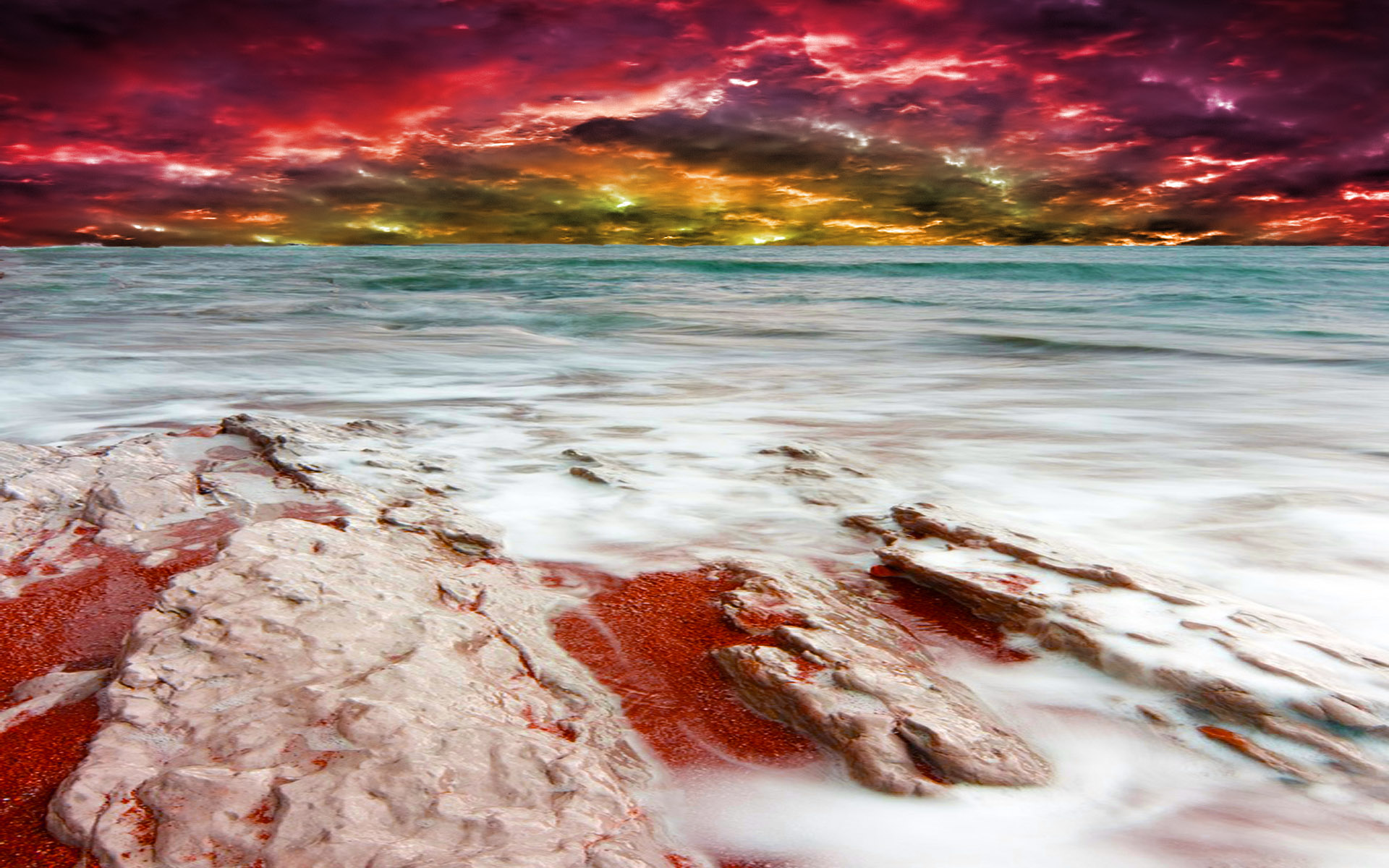 Download mobile wallpaper Colors, Beach, Earth for free.
