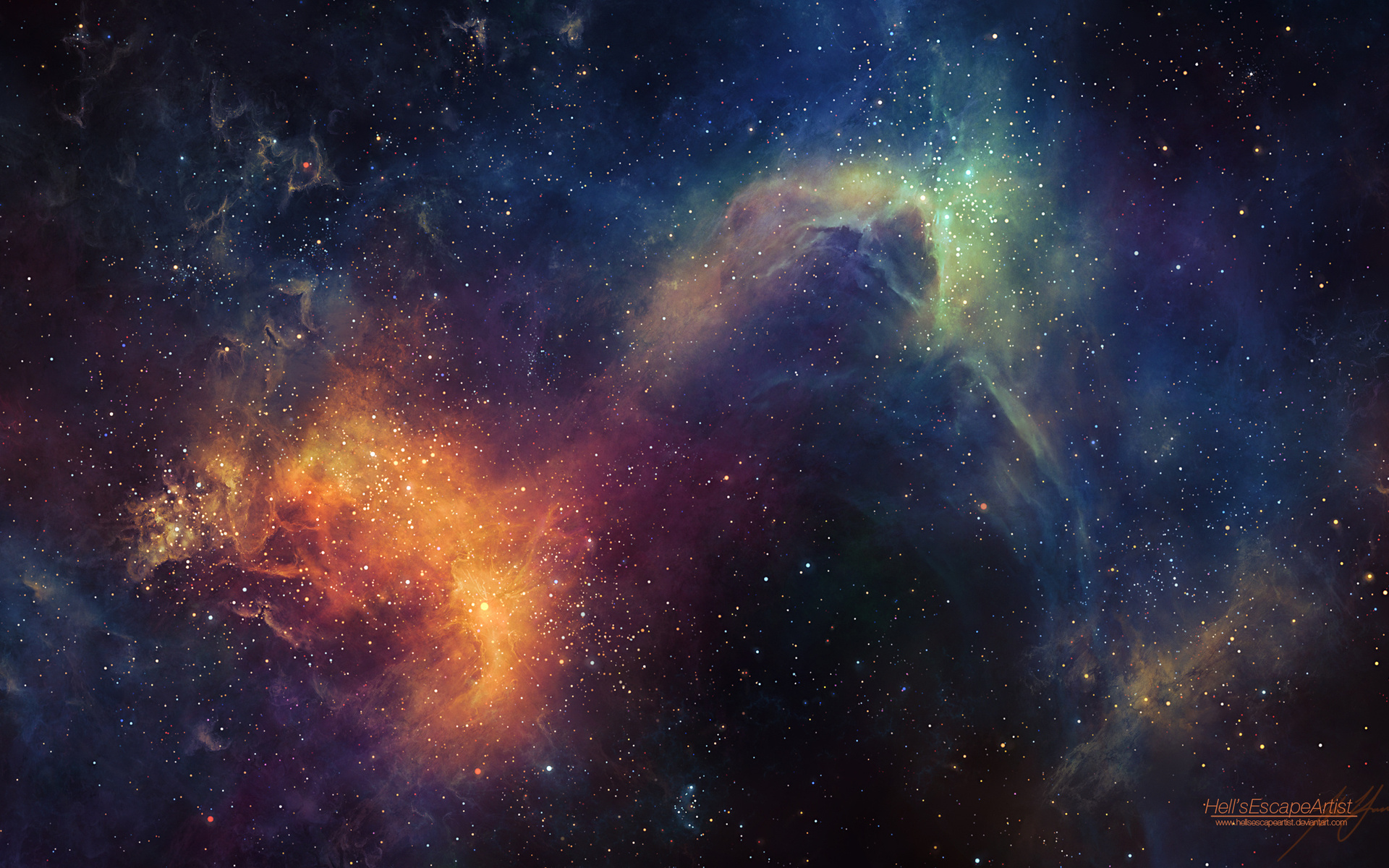 Baixar papel de parede para celular de Nebulosa, Estrelas, Ficção Científica gratuito.