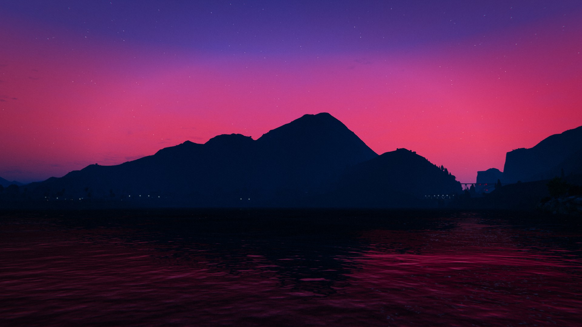 Free download wallpaper Pink, Mountain, Video Game, Grand Theft Auto, Grand Theft Auto V on your PC desktop