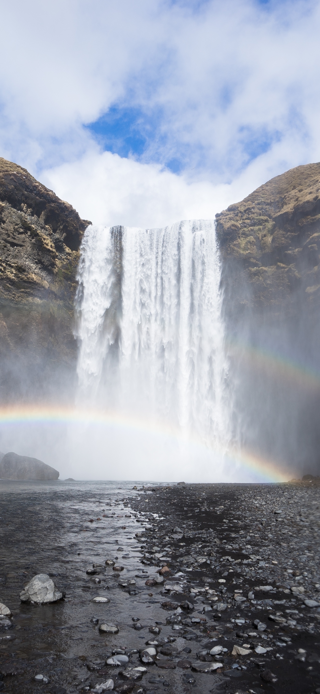 無料モバイル壁紙滝, 地球, 虹をダウンロードします。