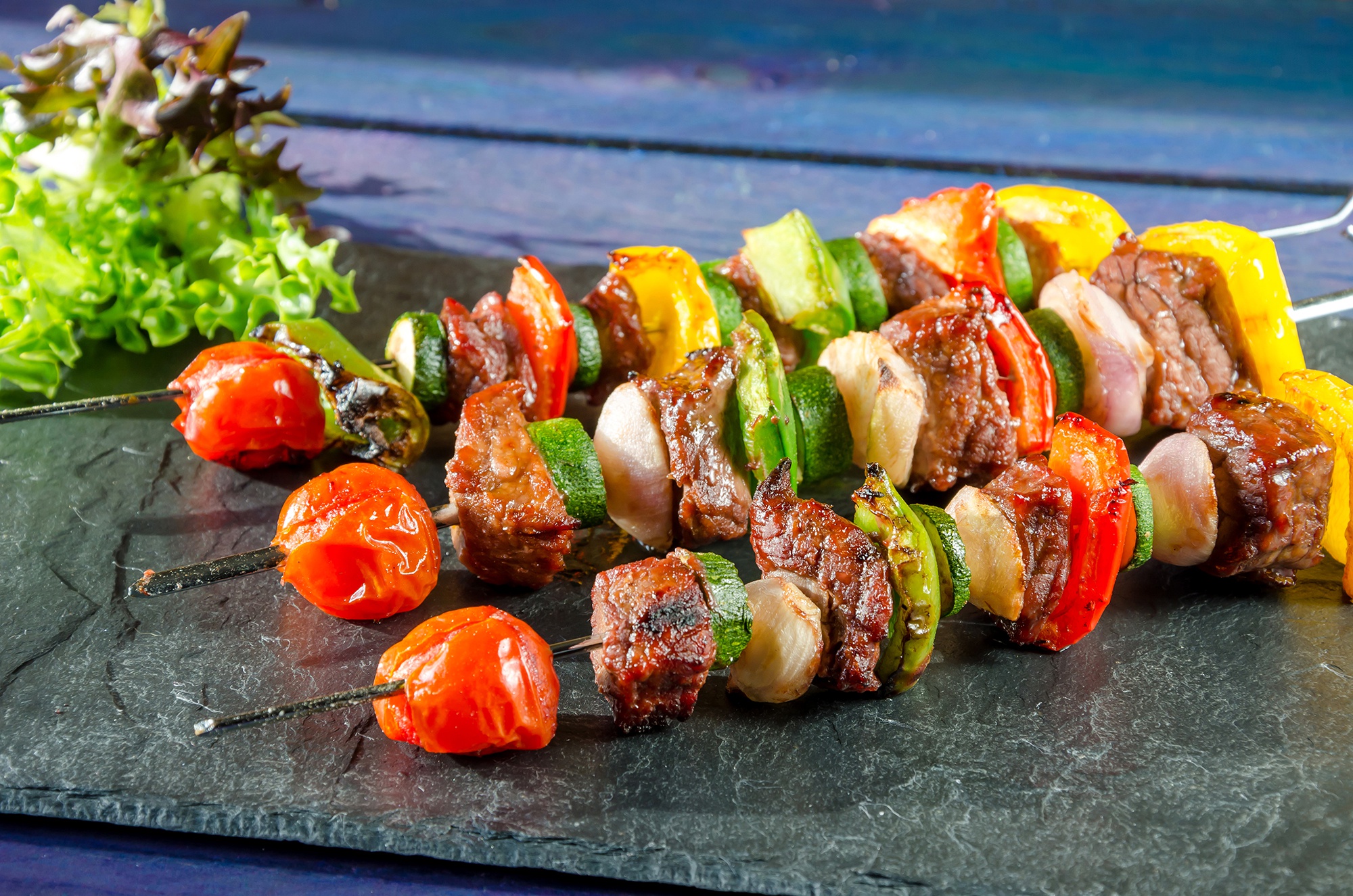 Free download wallpaper Food, Meat, Still Life, Tomato, Vegetable, Barbecue, Kebab on your PC desktop
